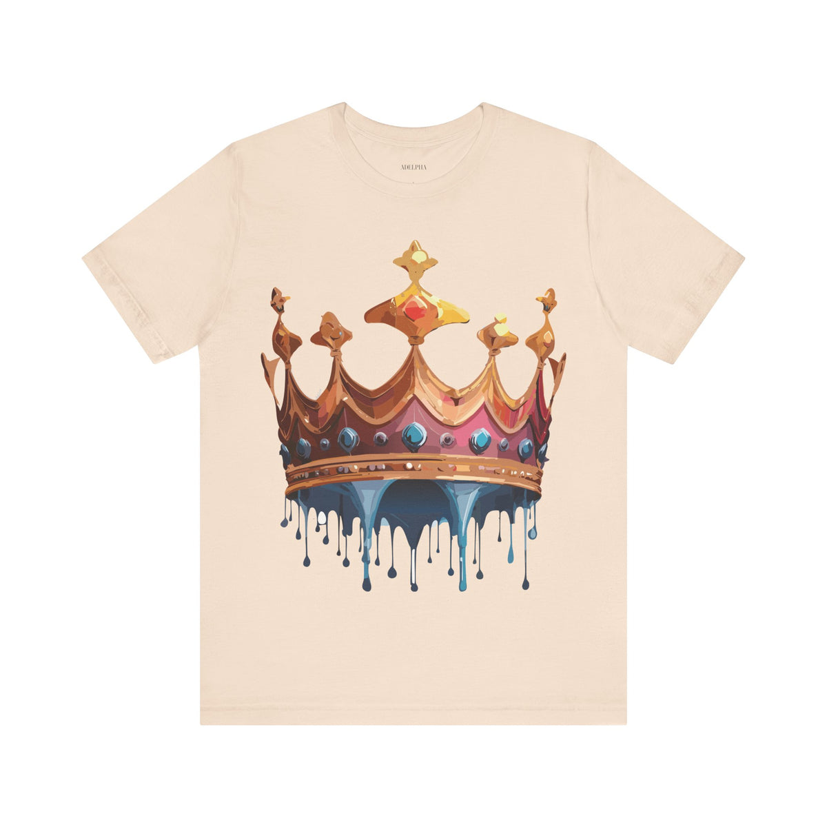 Crown Graphic Unisex Cotton Bella+Canvas Tee with Art Design m12