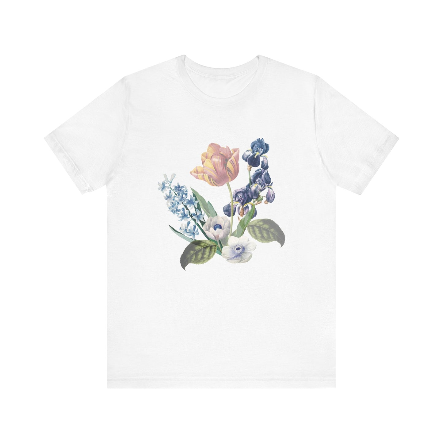 Cotton Tee Shirt with Floral Prints