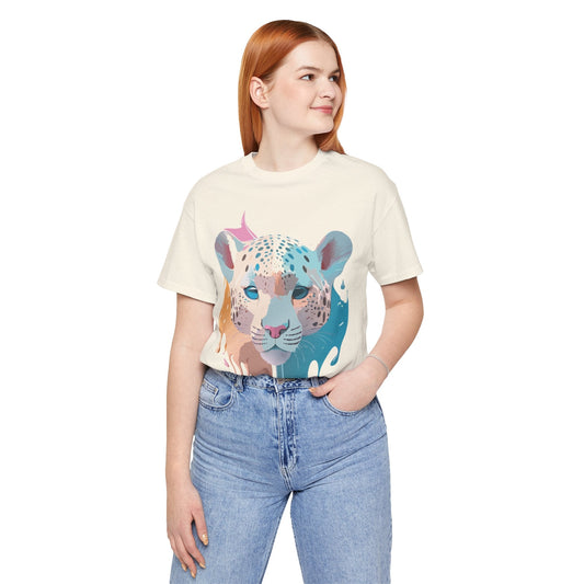 Cheetah Graphic Unisex 100 Cotton Artwork Tee 6
