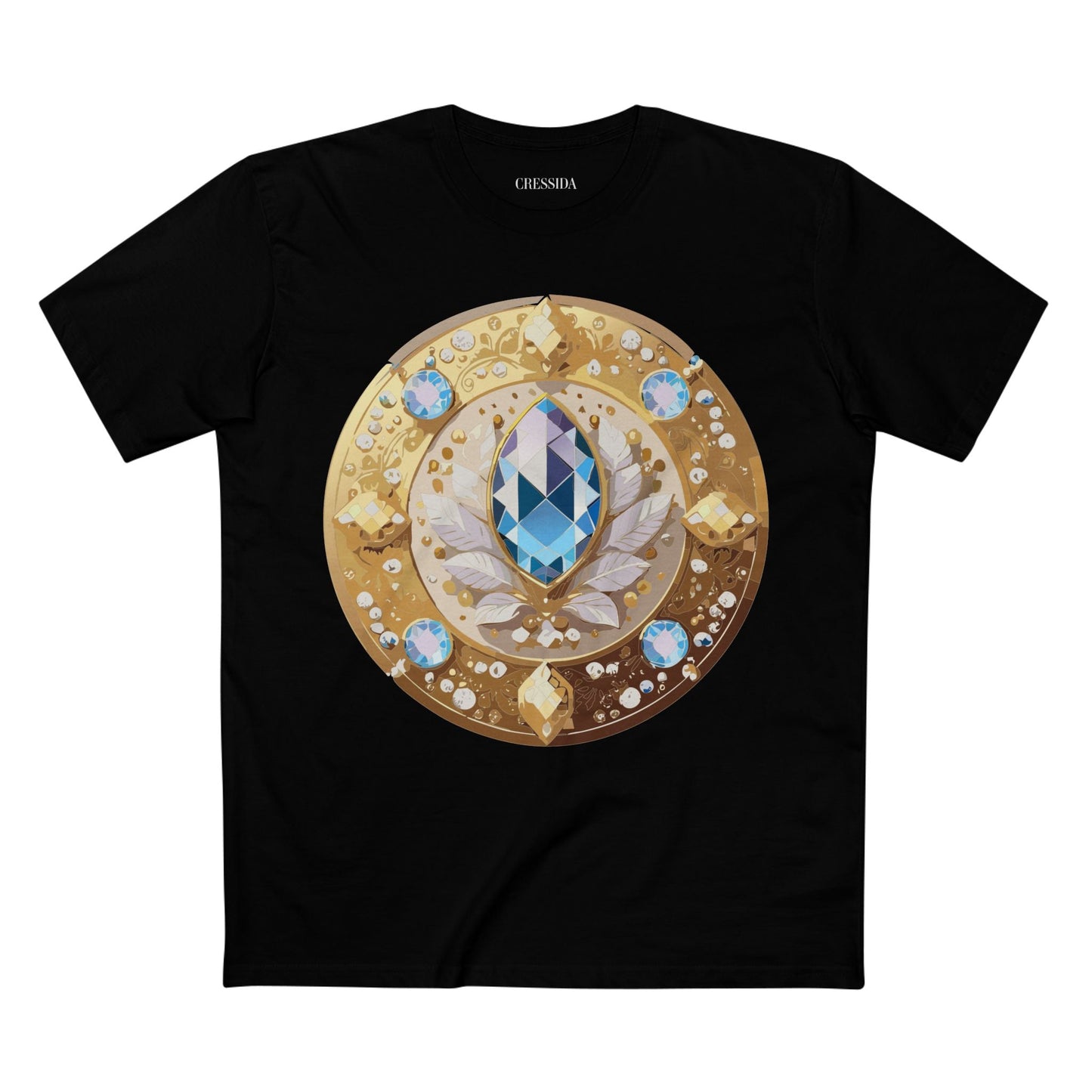 Medallion Graphic T-Shirt Unisex 100 Cotton With Gold Art Design Medal Tee 17