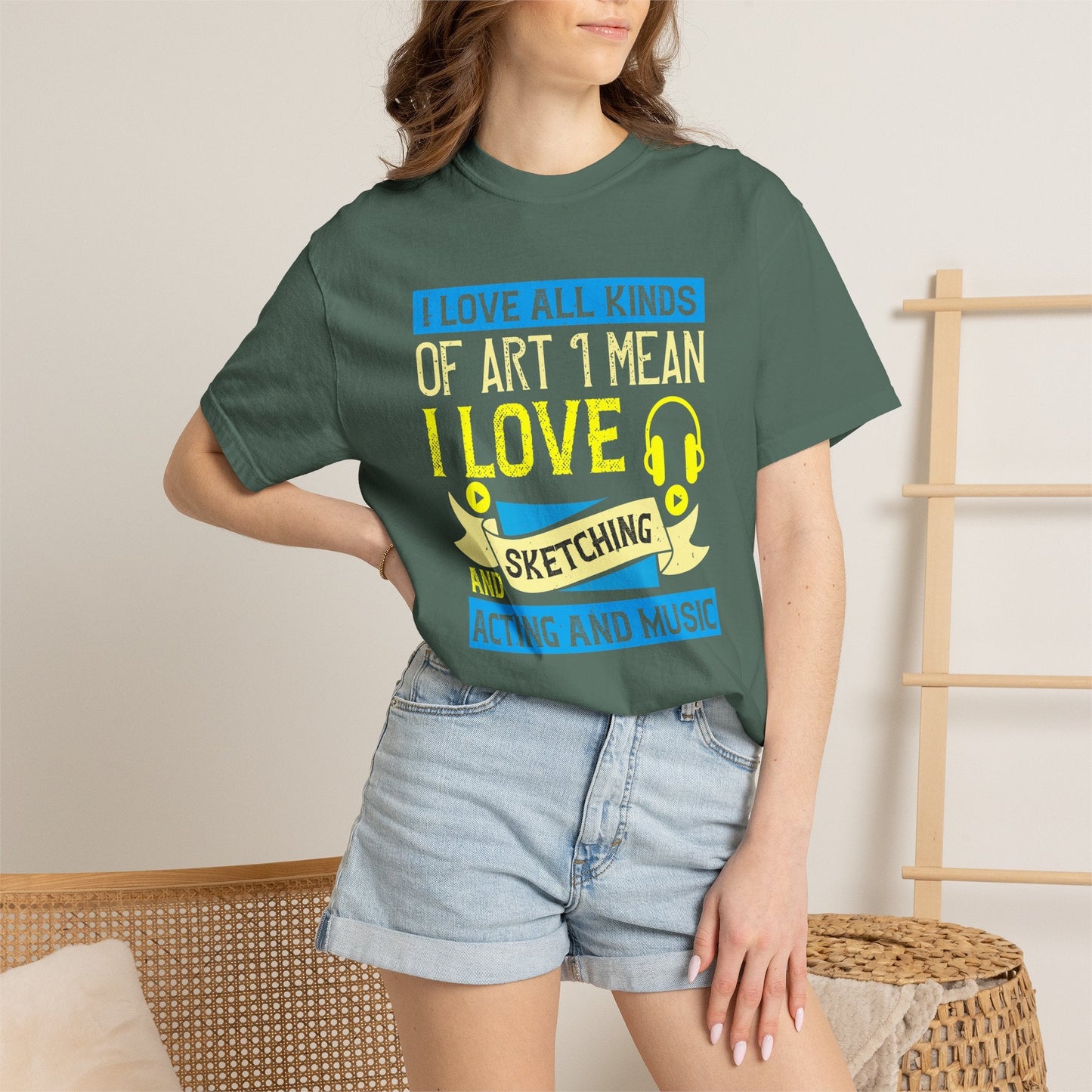 Music Graphic Design Unisex Cotton T-shirt m10