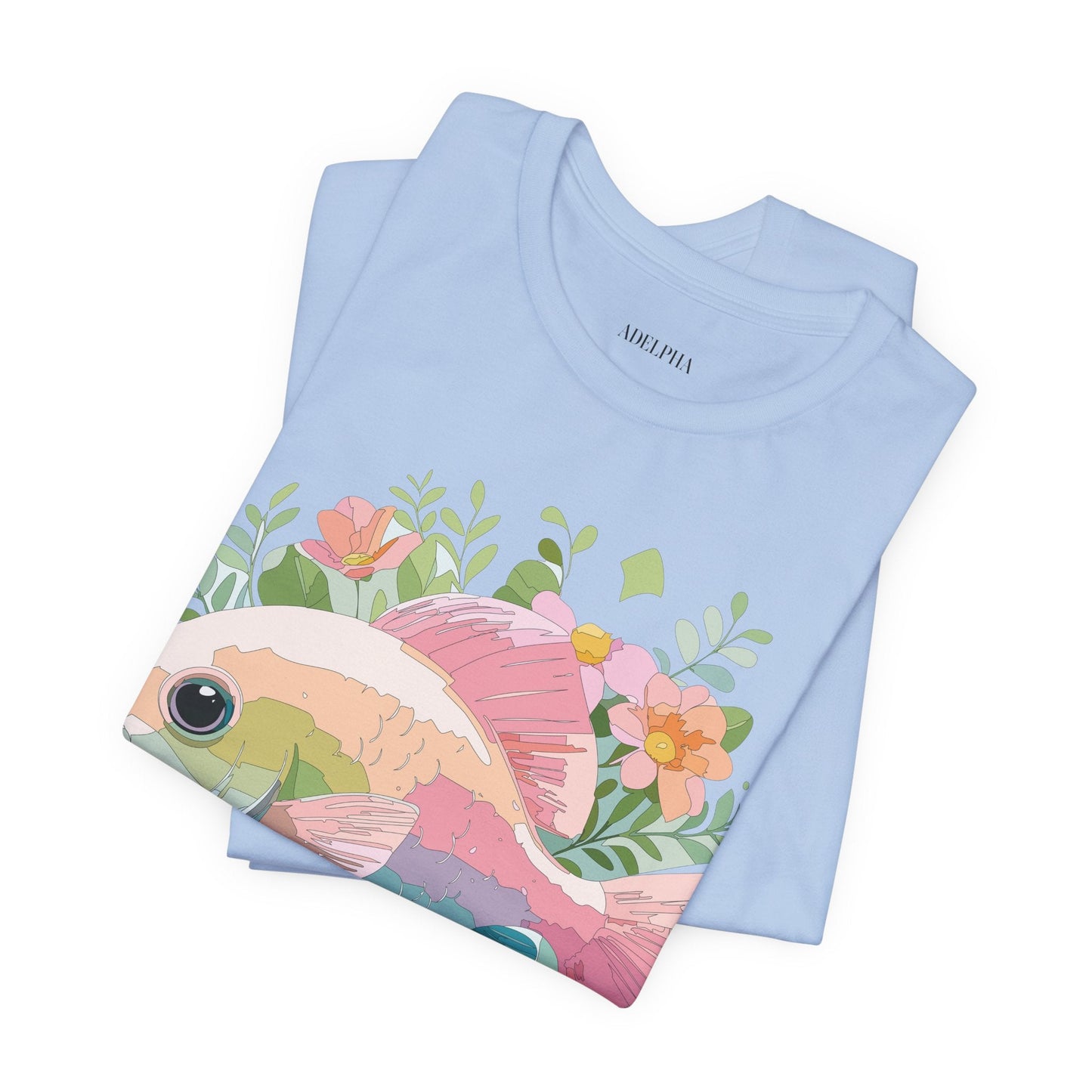 Fish Shirt Graphic Tee Unisex Adelpha Art Design Vintage Inspired Artwork for Everyday Wear