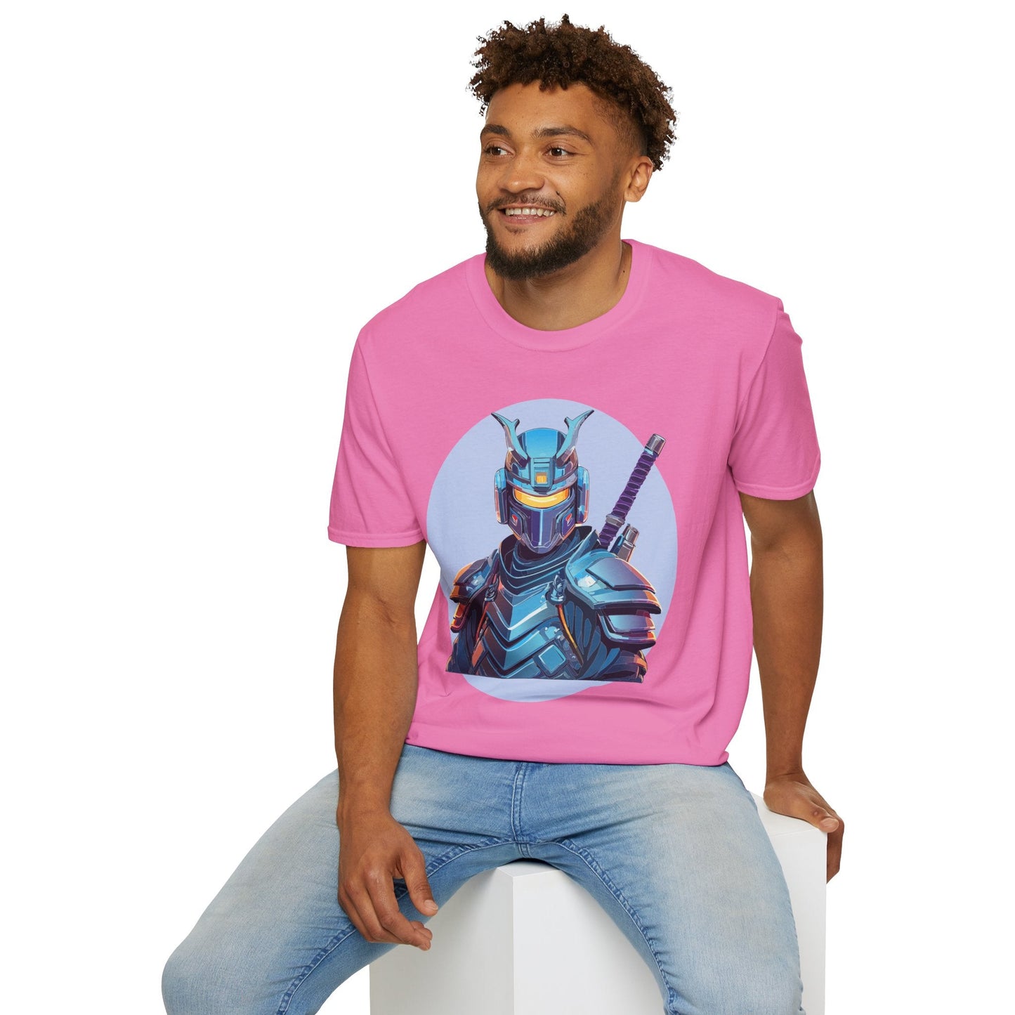 Samurai Shirt Unisex Softstyle Tee 64000 Gildan 100 Percent Ring Spun Cotton Comfort Fit