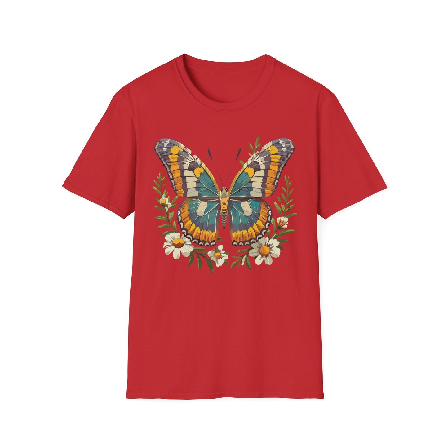Monarch Butterfly Shirt Unisex T Shirt Softstyle 100 Percent Ring Spun Cotton Comfort