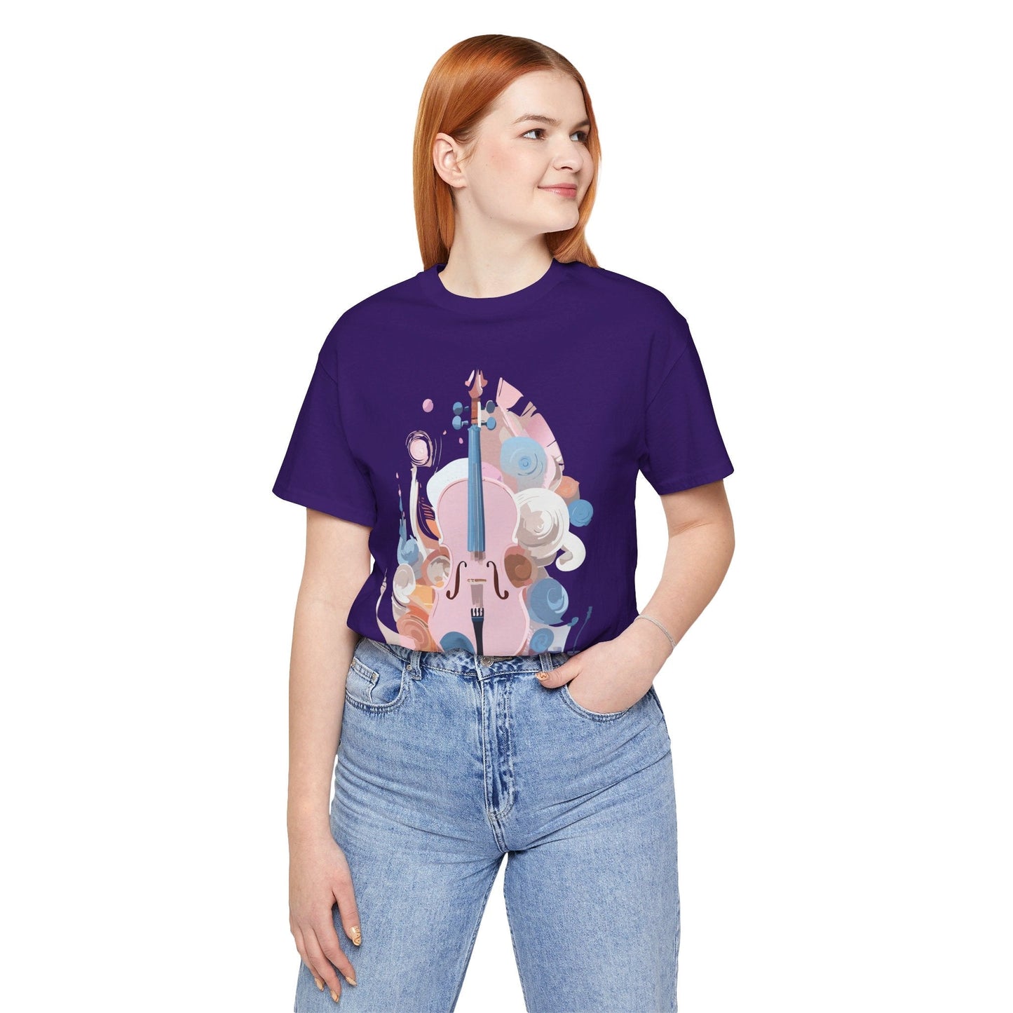 Music T Shirt Unisex Graphic Tee Vintage Inspired Artwork By Adelpha Short Sleeve