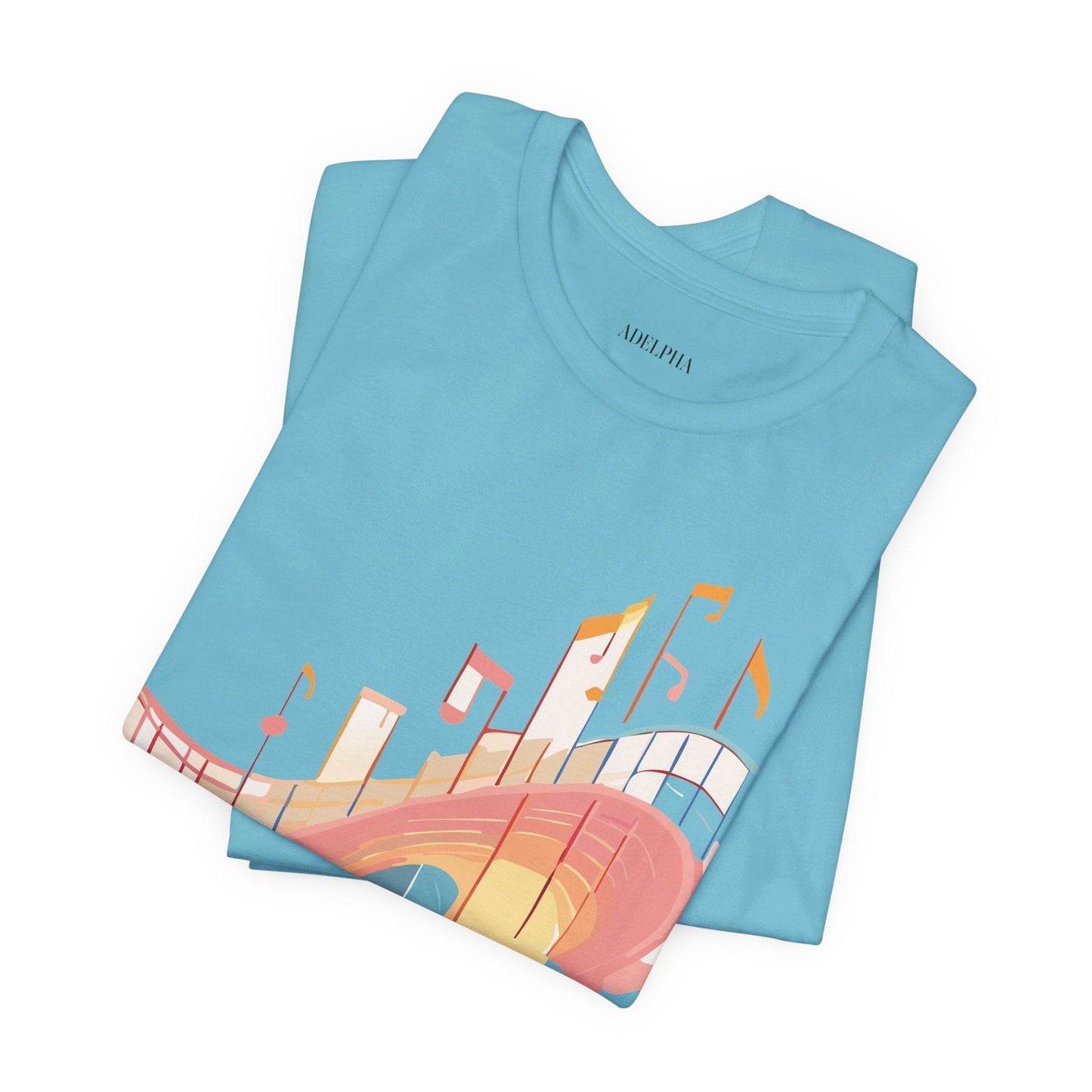 Adelpha Music T Shirt Unisex Graphic Tee Vintage Art Design Jersey Short Sleeve Premium