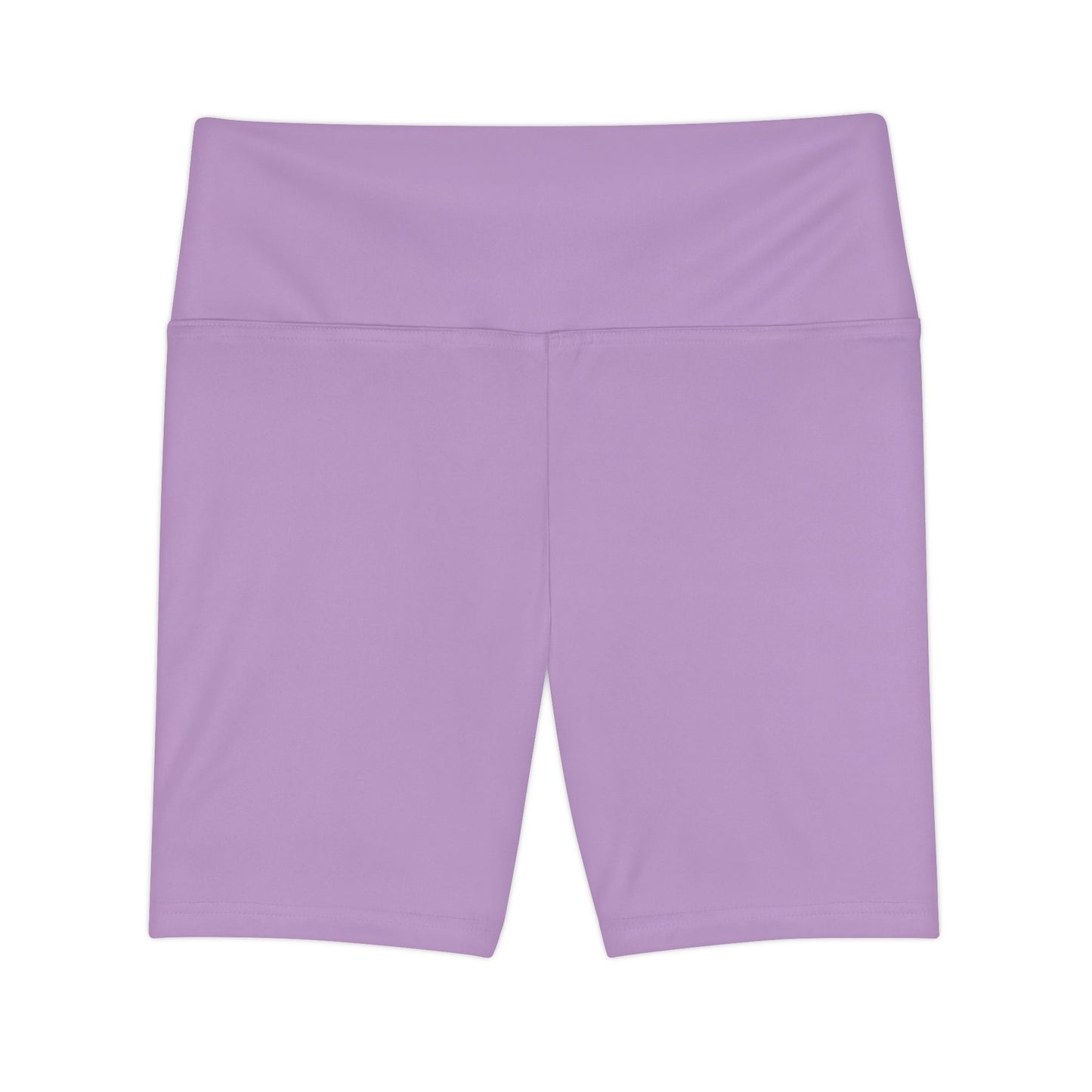 Blush Lilac High-Waist Workout Shorts — Women's Athletic Biker Shorts