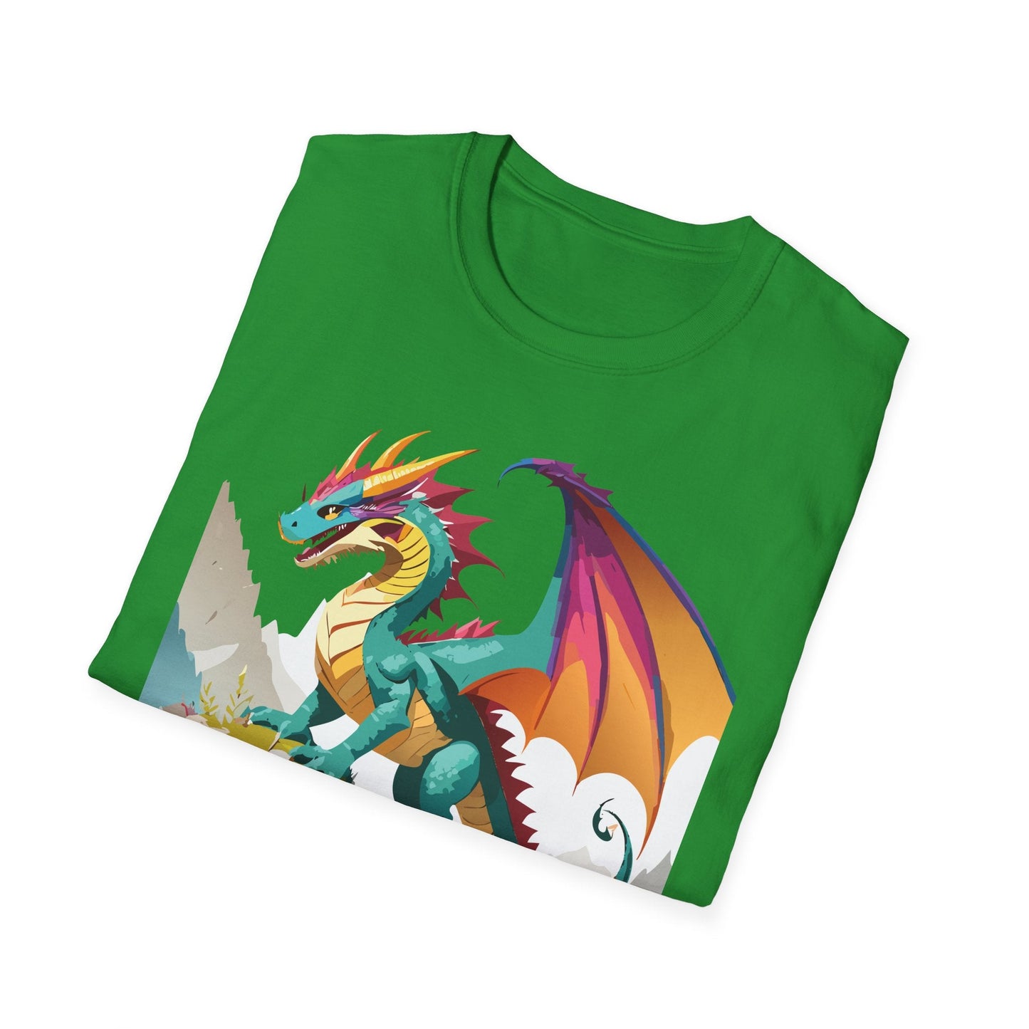 Dragon T Shirt Unisex Dragon Shirt With Animal Art Design Softstyle Cotton Tee Shirt