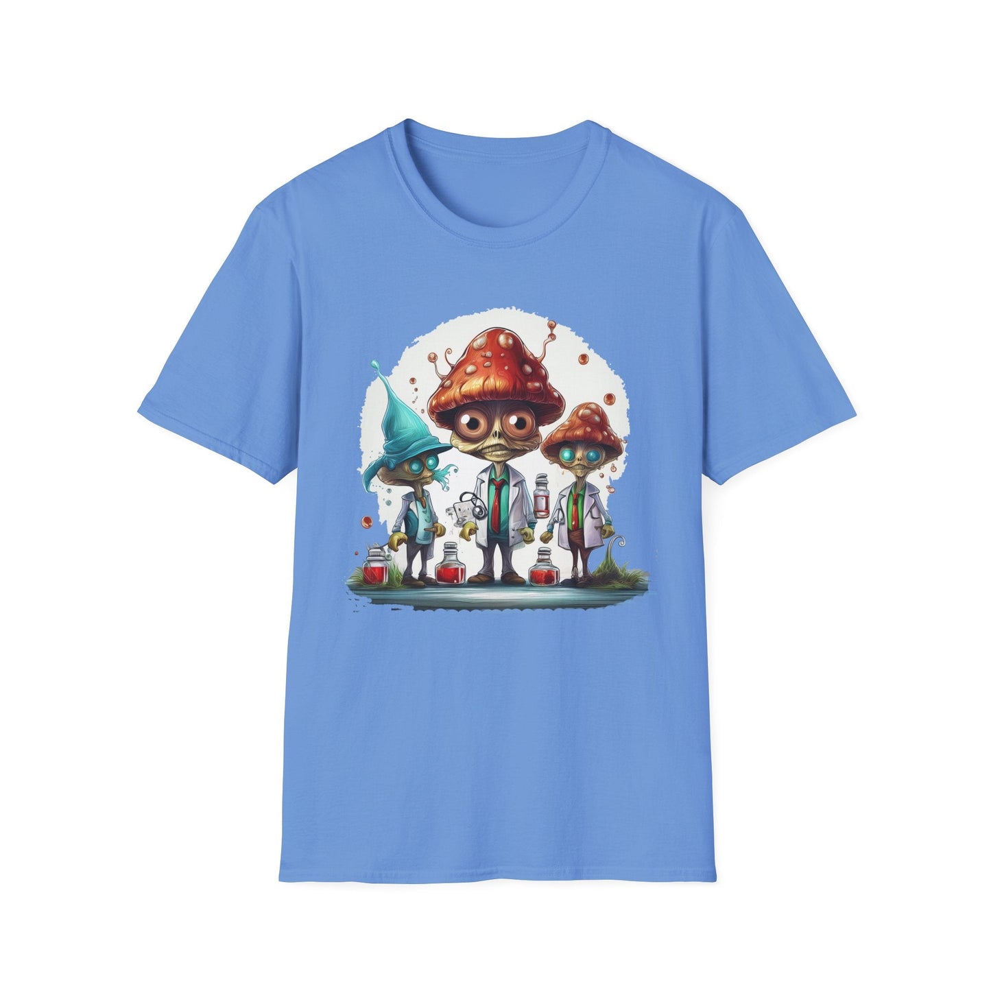Mashroom Tee Shirt Unisex Funny Mashroom Design Cotton Tee Gildan Softstyle 64000
