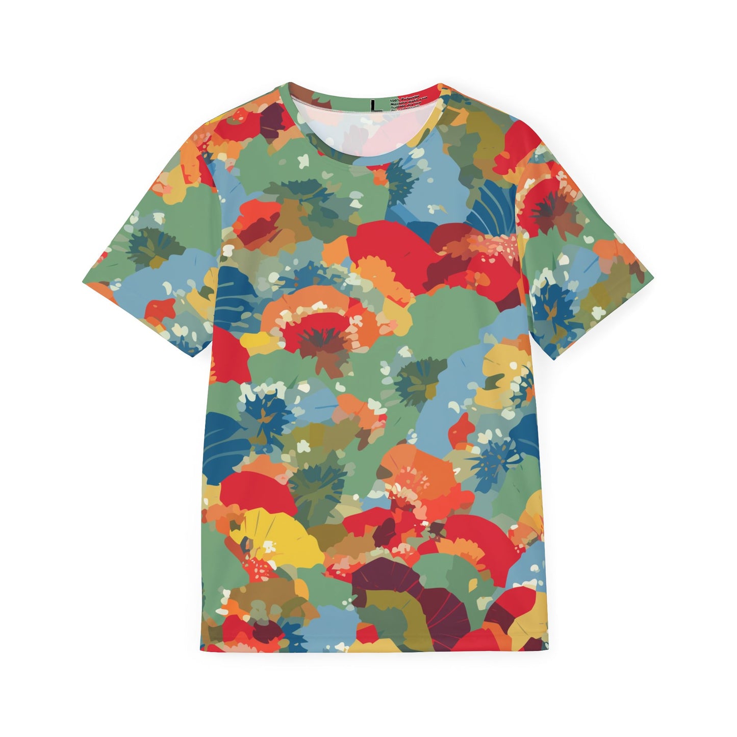 男女通用抽象圖案襯衫，抽像印花襯衫