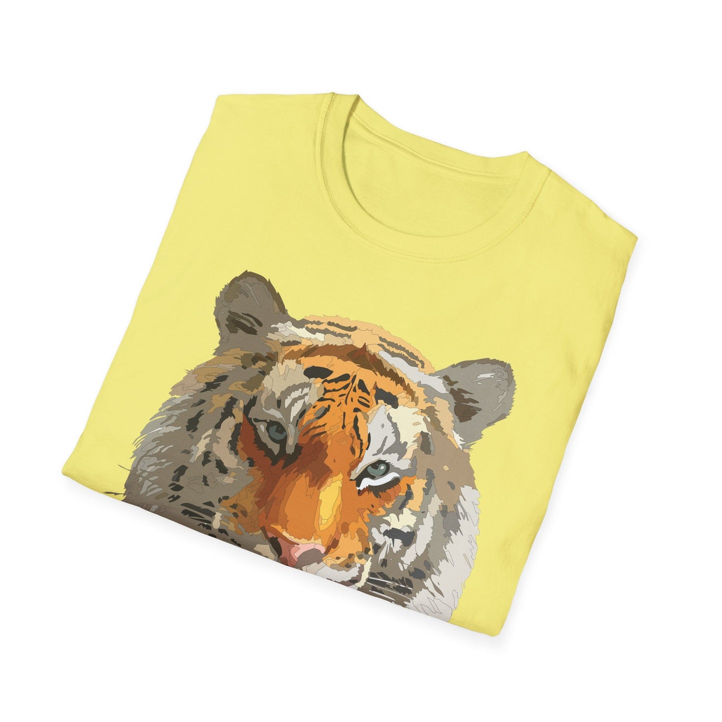 Unisex Tiger Shirt Animal Print Tee Gildan Softstyle Cotton Quality