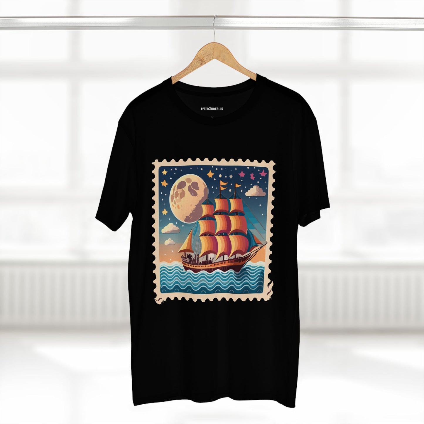 Stamp Shirt Postage Stamp Shirt PS 42 Unisex Premium Cotton Tee With Original Art Design Retro2Nova