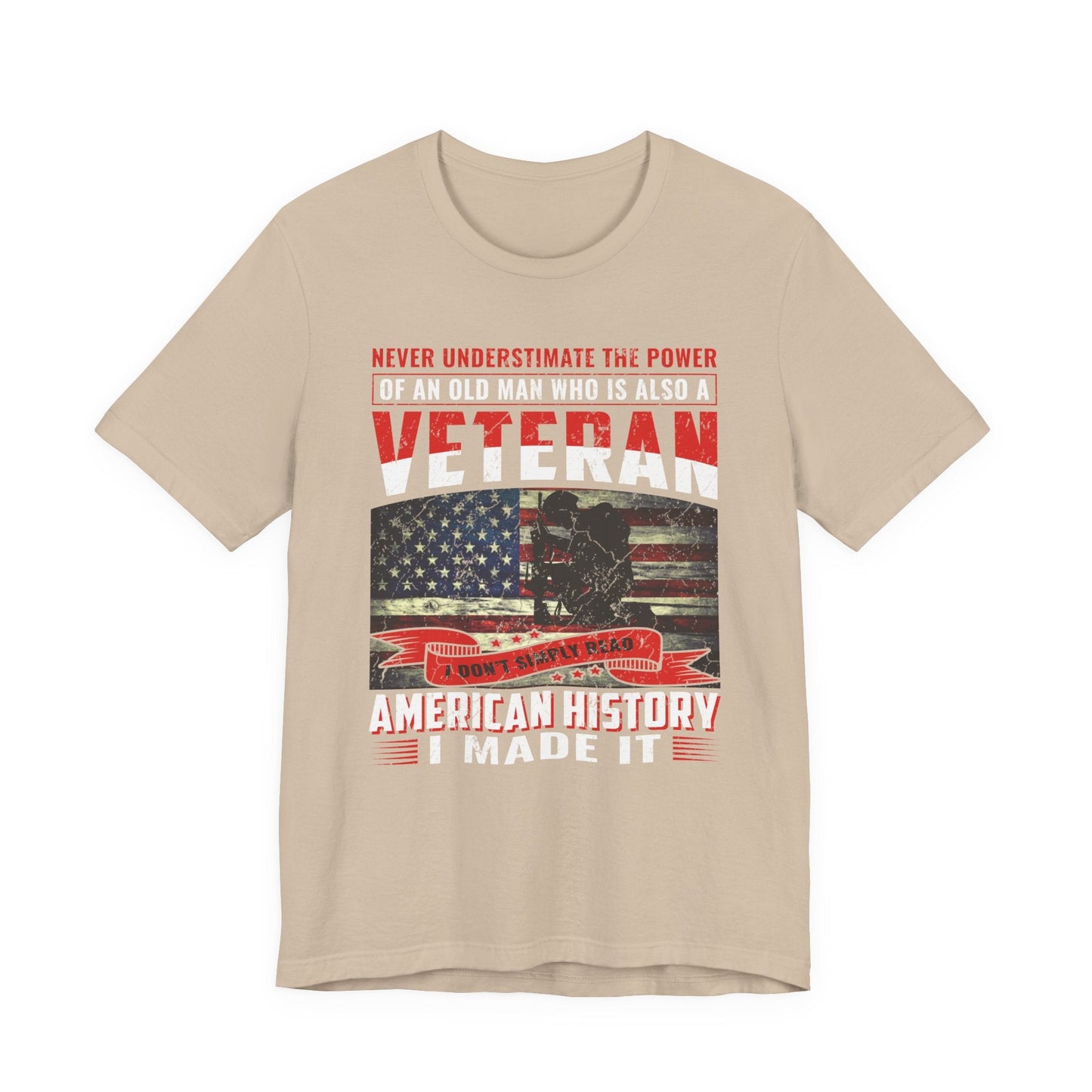 Army Veteran Patriotic Graphic Design Unisex Cotton T-Shirt v32