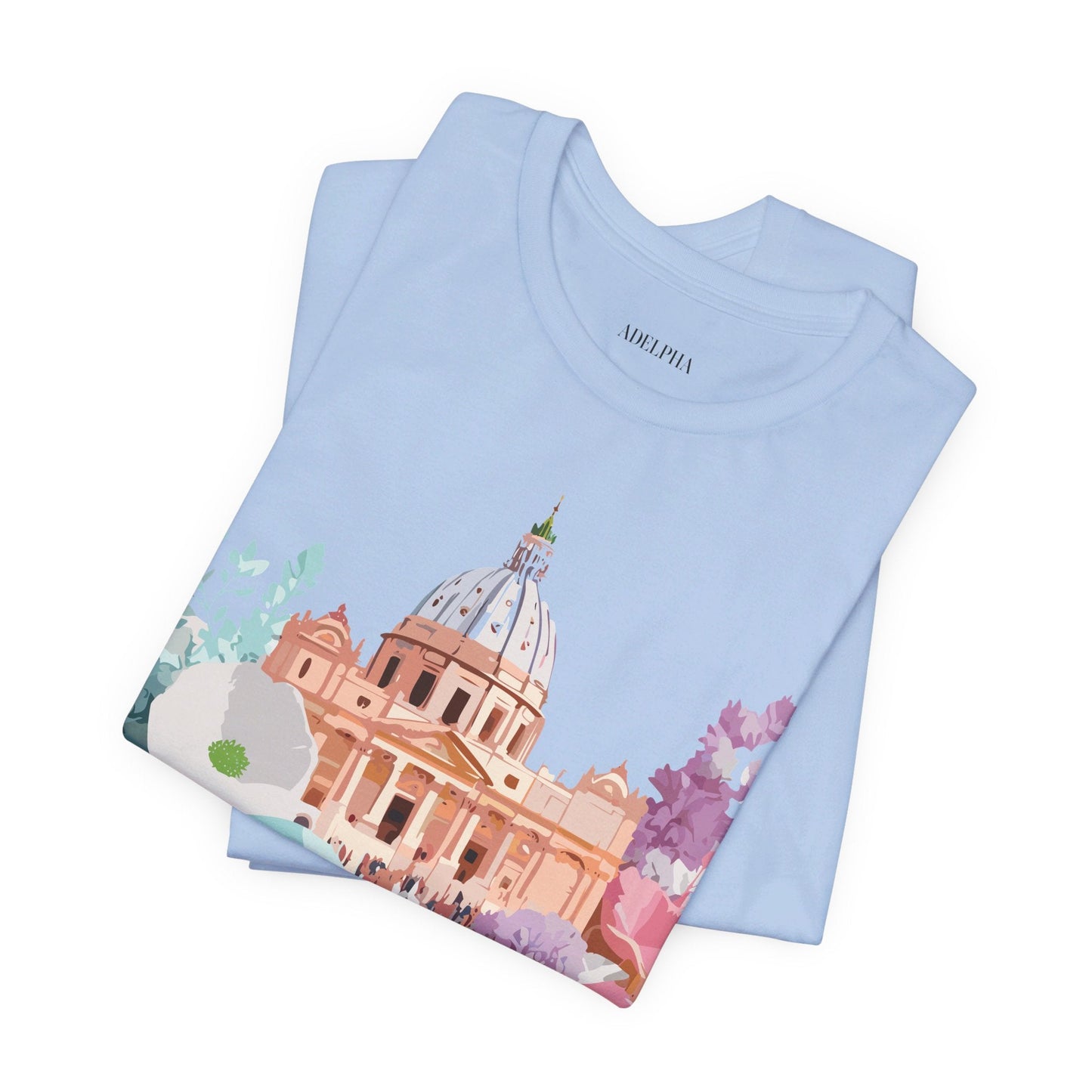 Adelpha Vintage Rome Tourist Shirt Graphic Tee Unisex Short Sleeve Art Design Artwork