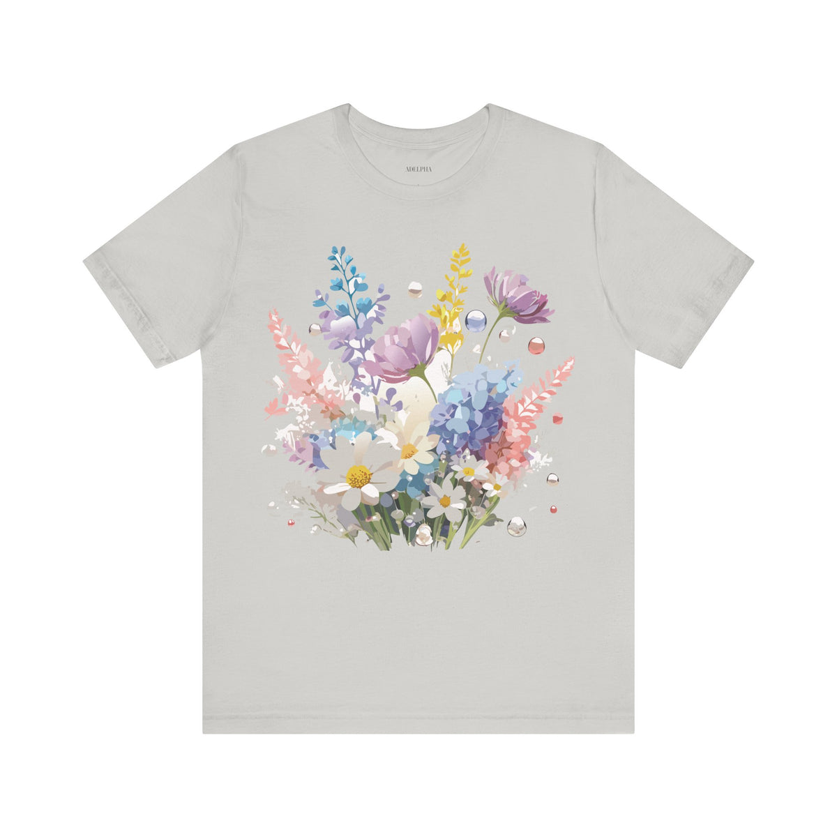 Floral Graphic Tee Shirt - Bella+Canvas Unisex 100 Cotton 6