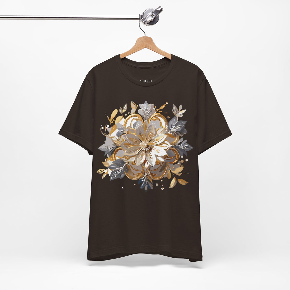 Jewelry Graphic Unisex Cotton Bella+Canvas Tee with Gemstones Art Design m38