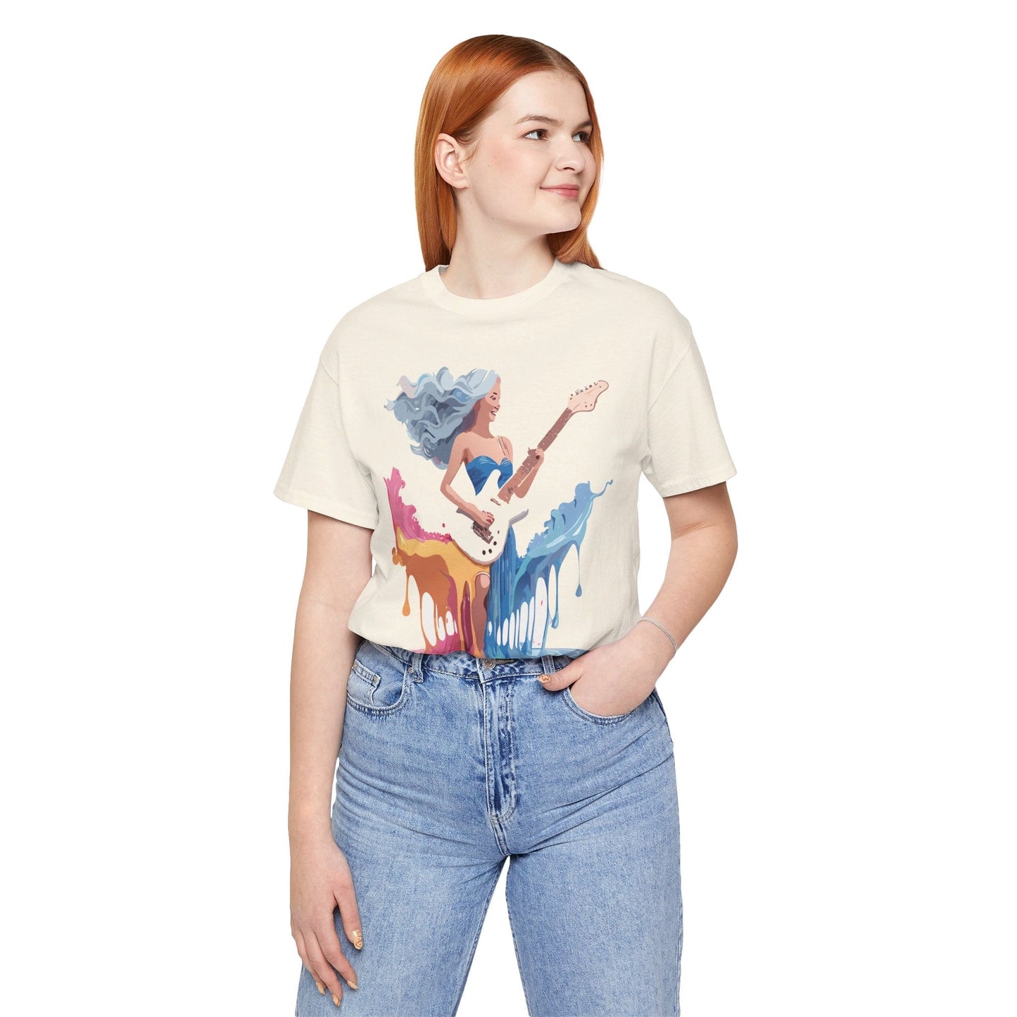 Music Graphic Tee Unisex Short Sleeve Shirt With Vintage Inspired Artwork From Adelpha