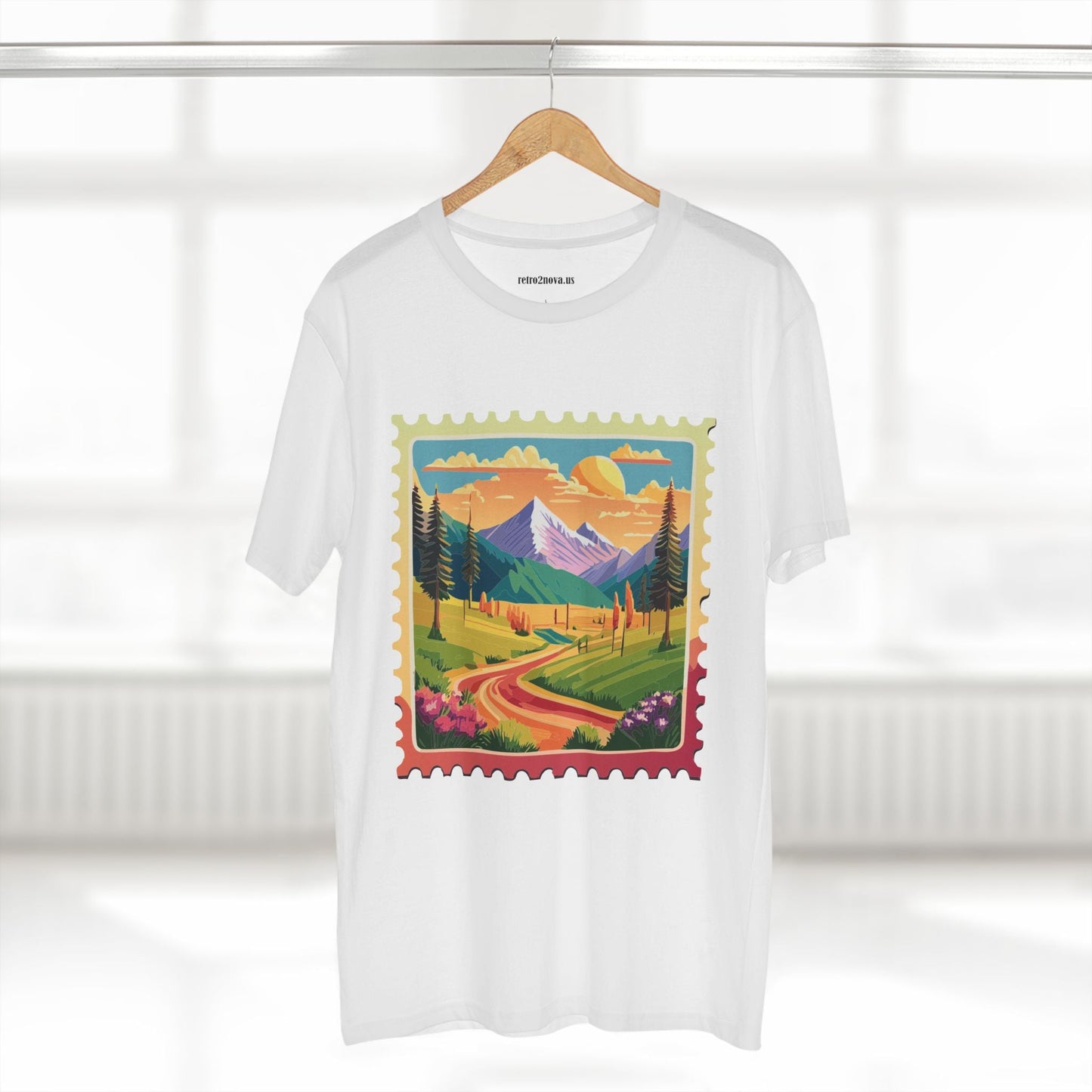 Stamp Shirt Postage Stamp Tee Unisex Premium Cotton With Original Art Design Retro2Nova
