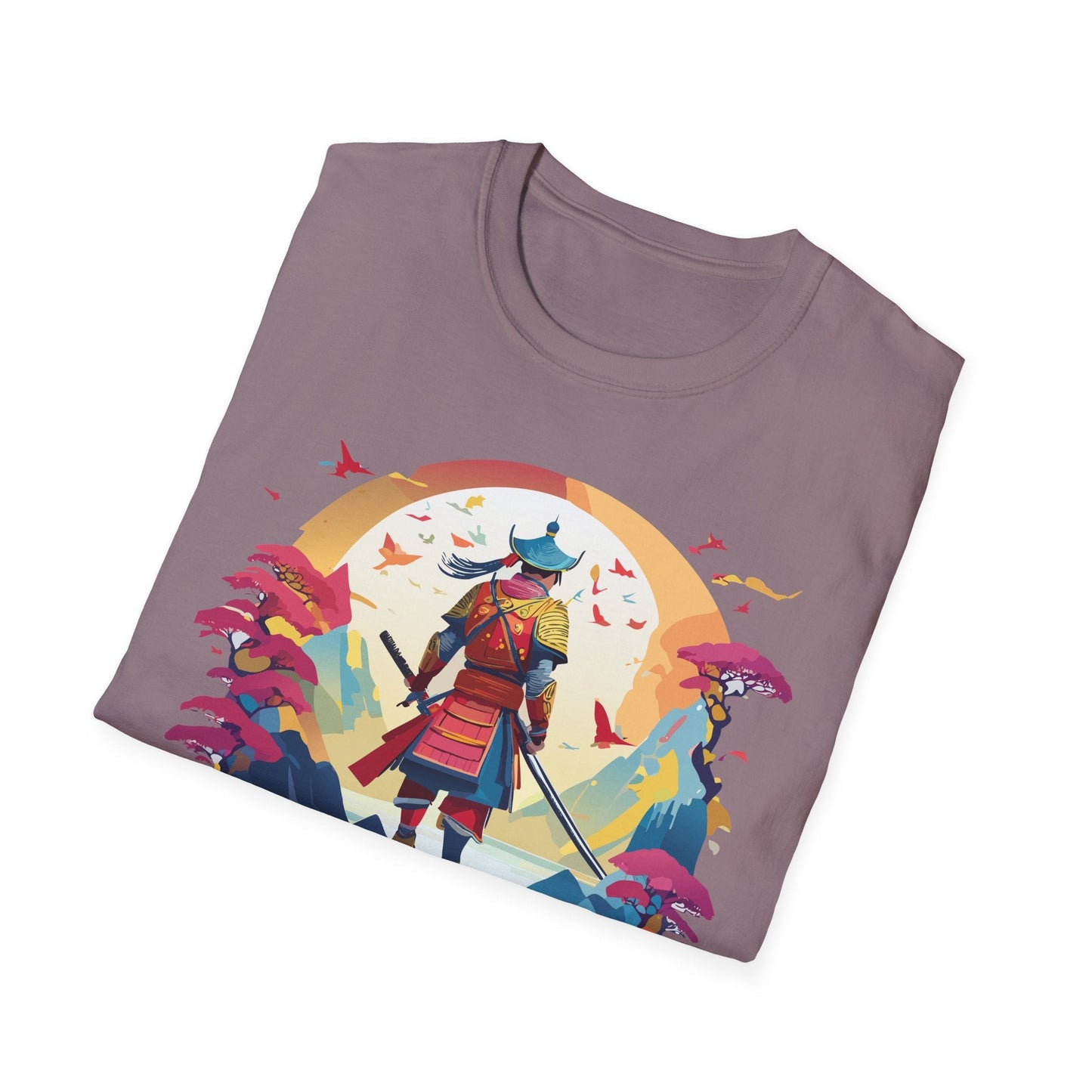 Samurai Shirt Unisex Tee Made With 100 Percent Ring Spun Cotton Soft Durable Comfort Gildan 64000