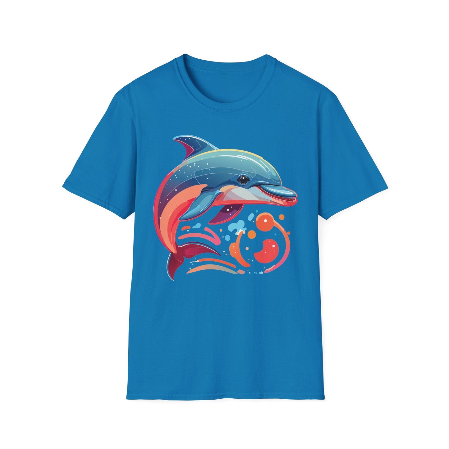 Gildan Softstyle Dolphin Shirt Unisex Short Sleeve Tee 100 Percent Ring Spun Cotton Comfortable Wear