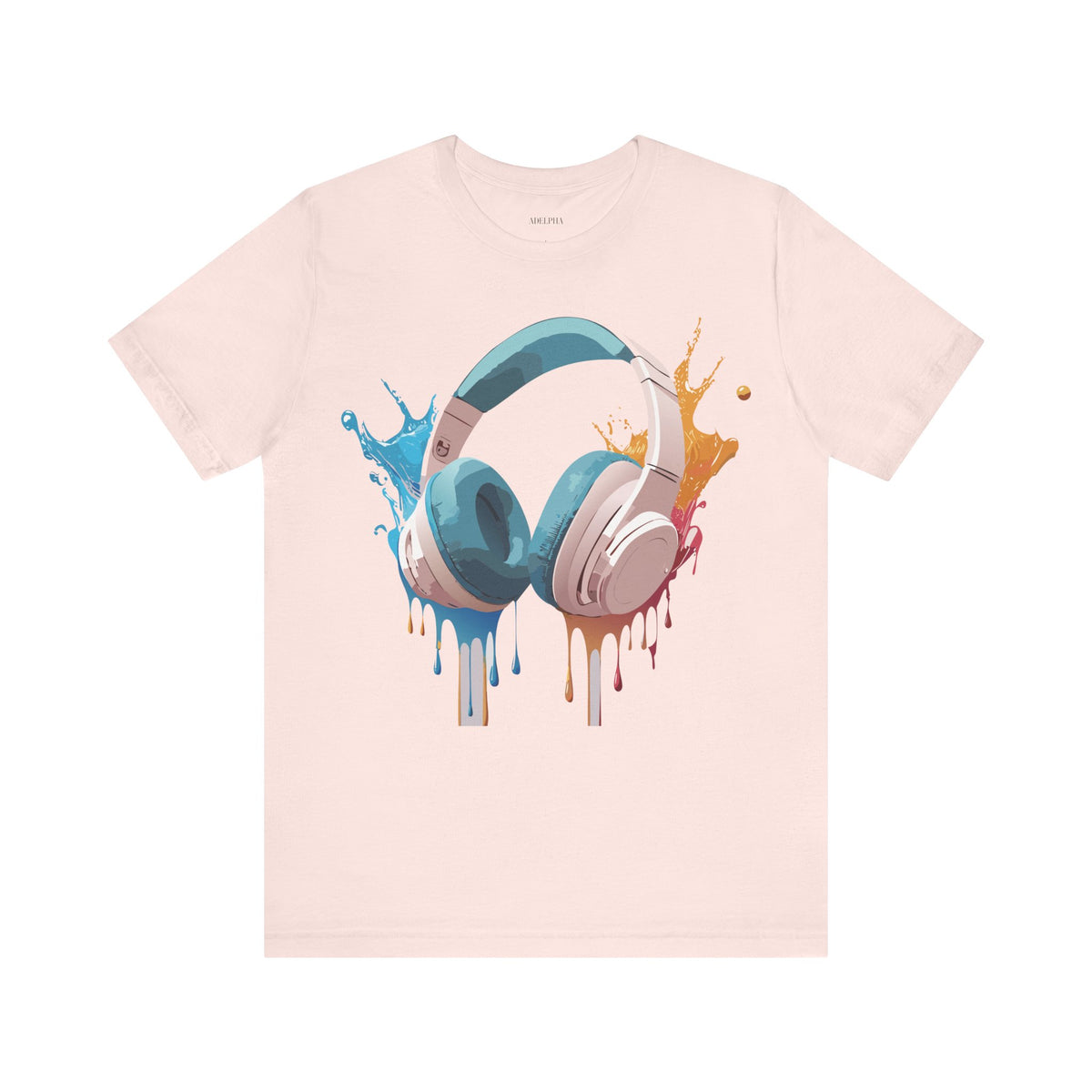 Music Graphic Unisex Cotton Bella+Canvas Tee with Art Design m146