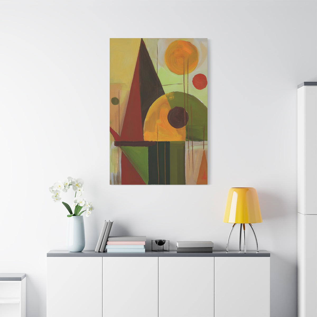 Abstract Geometric Painting Print Canvas 20x24,20x30,24x30 24x32,24x36,30x40 32x48,36x48,40x60 Pine-Wood Inner Frame ABS-60