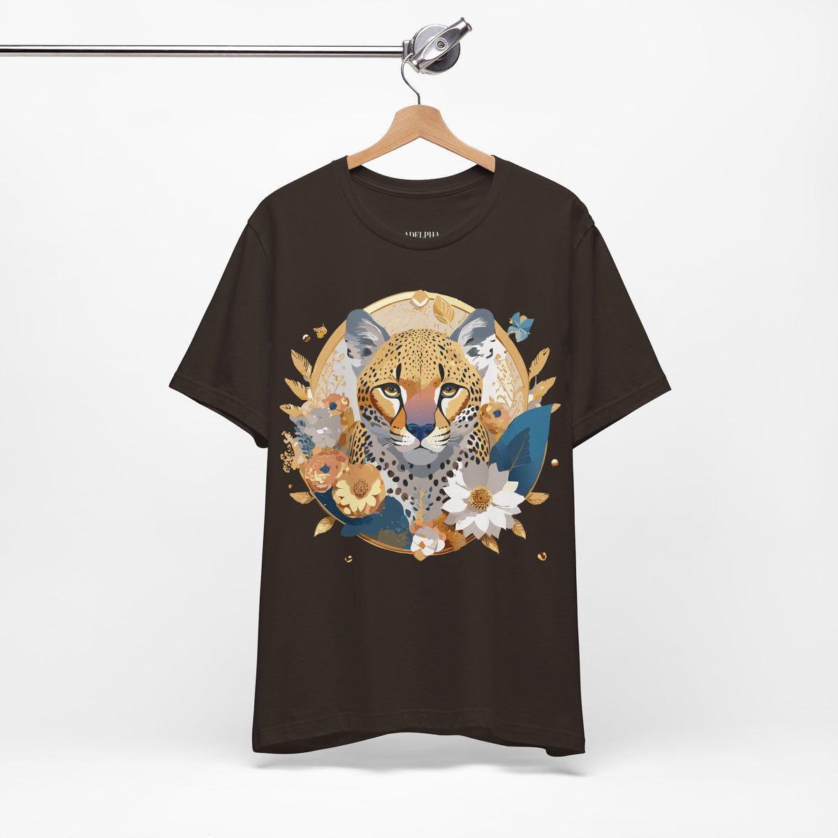Medallion Graphic Unisex Cotton Bella+Canvas Tee with Floral Art Design n150