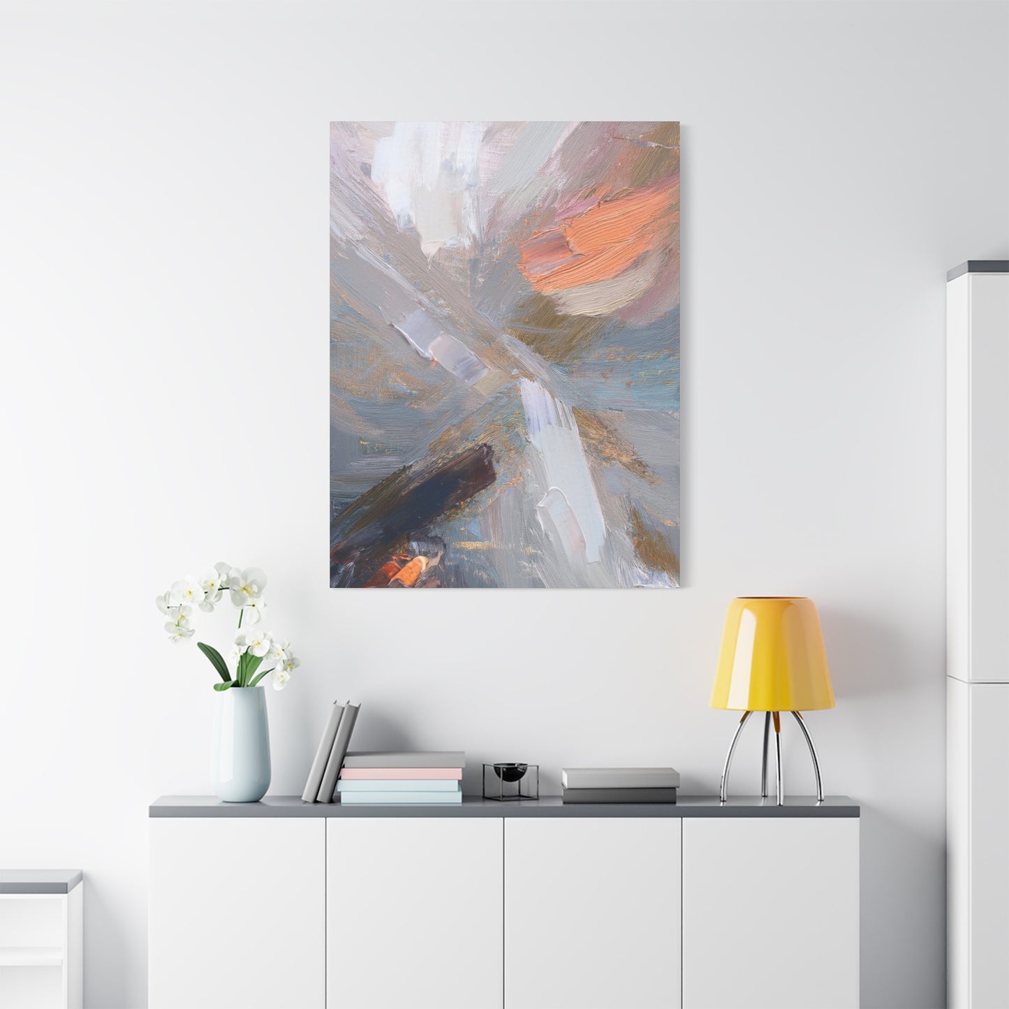 Abstract Pastel Painting Print Canvas 20x24,20x30,24x30 24x32,24x36,30x40 32x48,36x48,40x60 Pine-Wood Inner Frame ABS-89