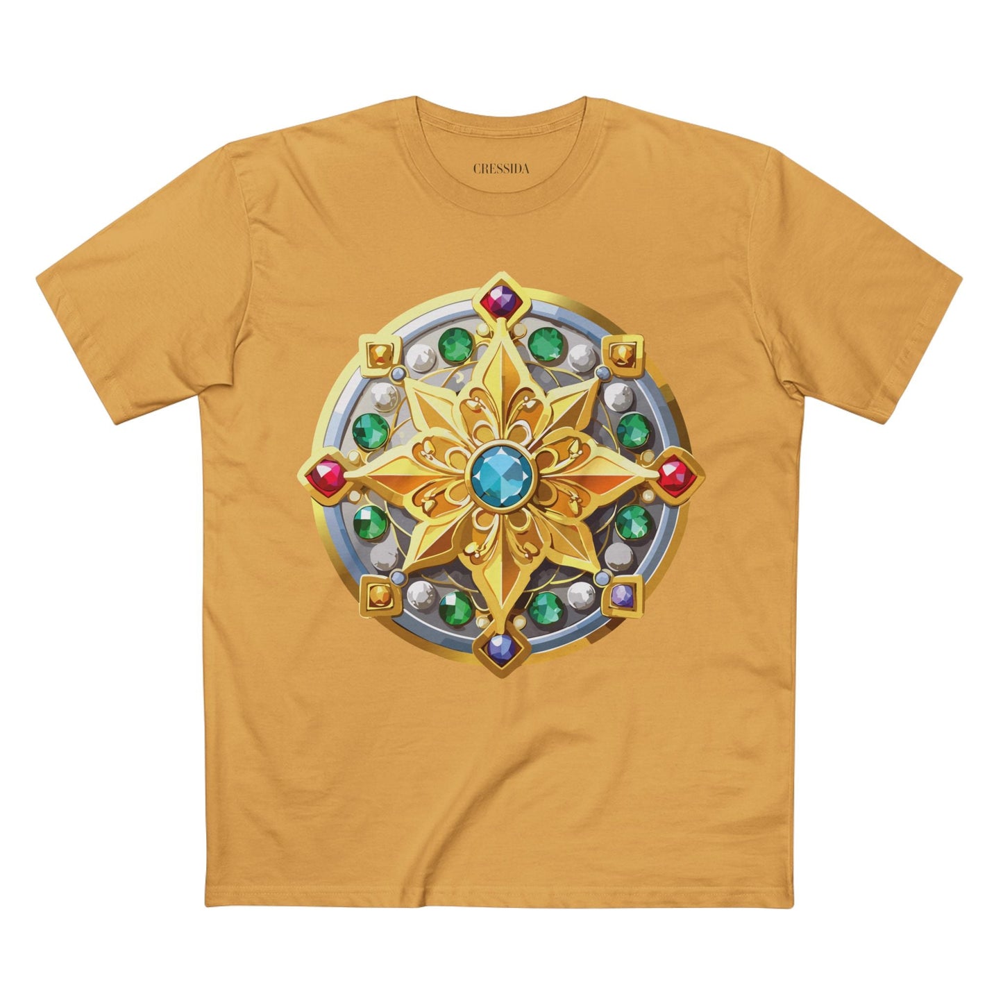 Medallion Graphic T-Shirt Unisex 100 Cotton With Gold Art Design Medal Tee 1