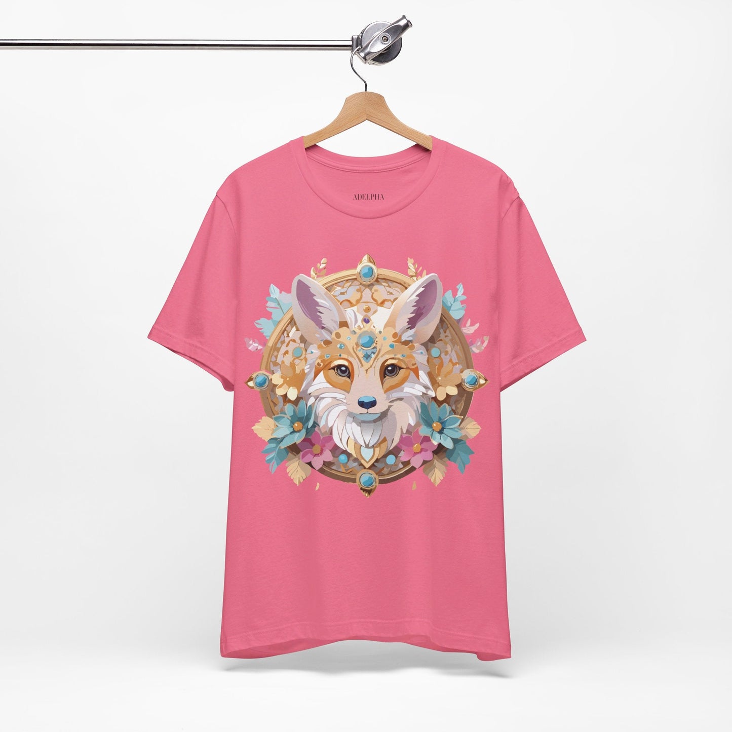 Adelpha Medallion Graphic Tee Unisex Short Sleeve Vintage Inspired Art Design Shirt