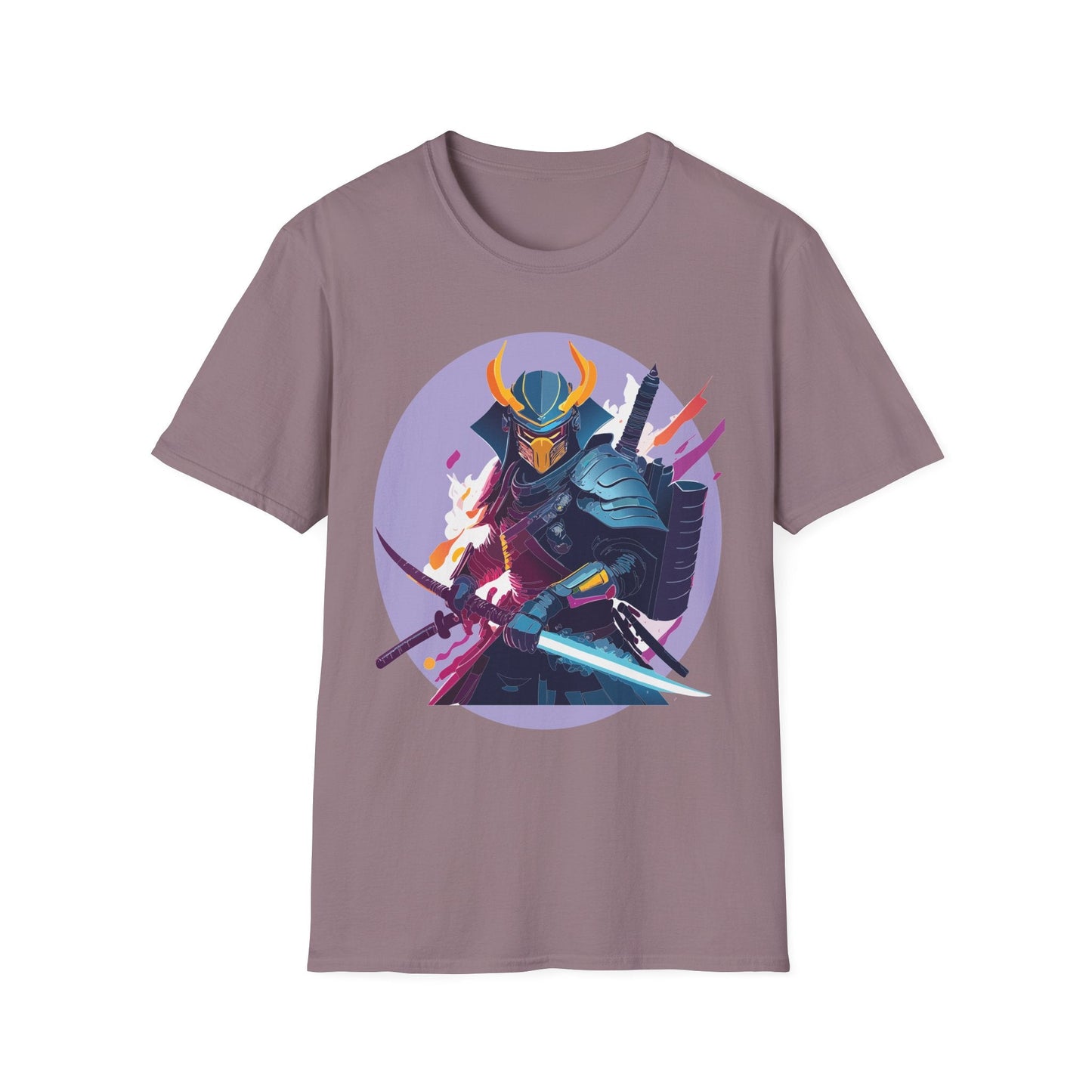 Samurai Shirt Unisex Softstyle Tee 100 Percent Ring Spun Cotton Comfortable Everyday Wear