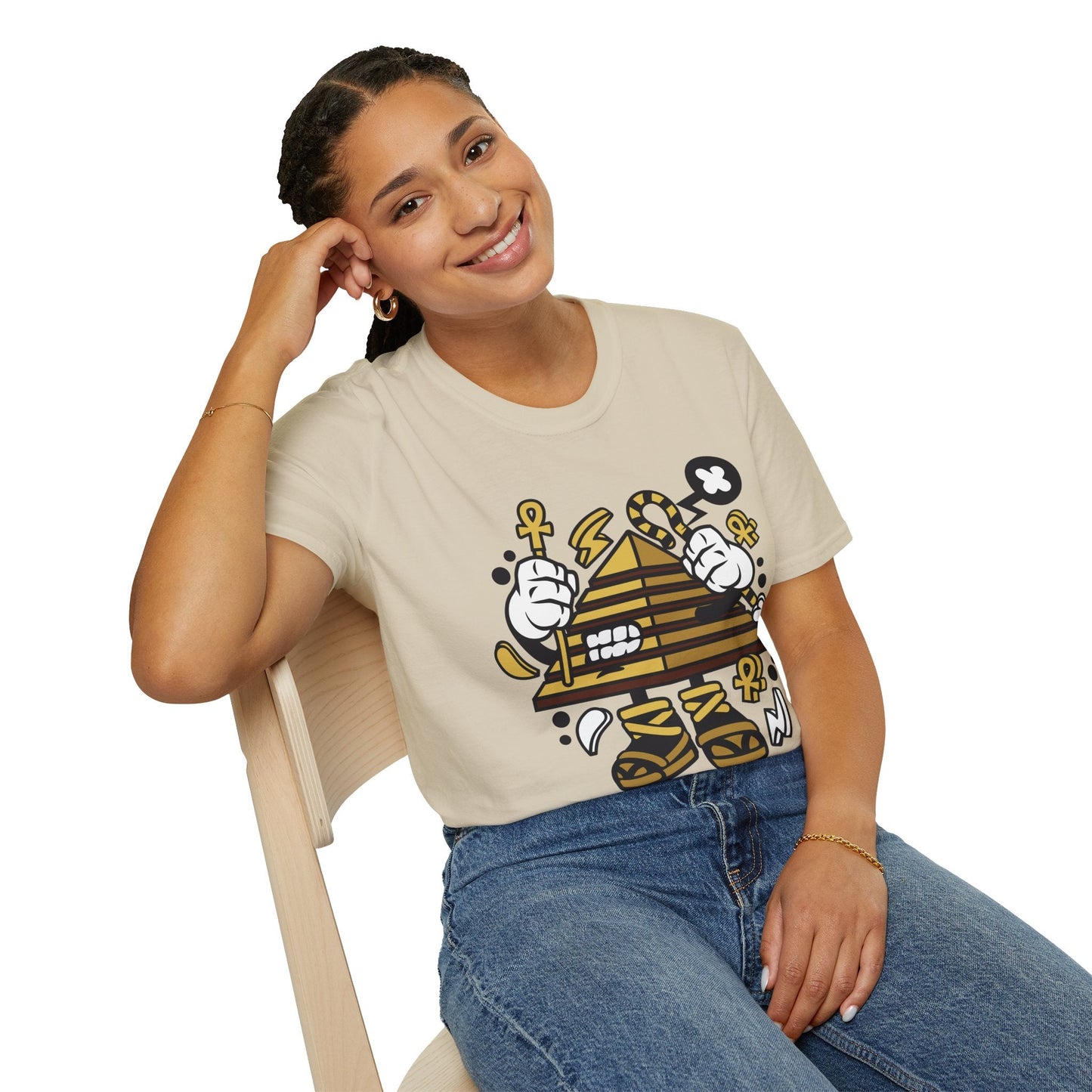 Cartoon T Shirt Animation T Shirt Funny Tee Shirt Short Sleeve Unisex Gildan Softstyle 64000 Cotton