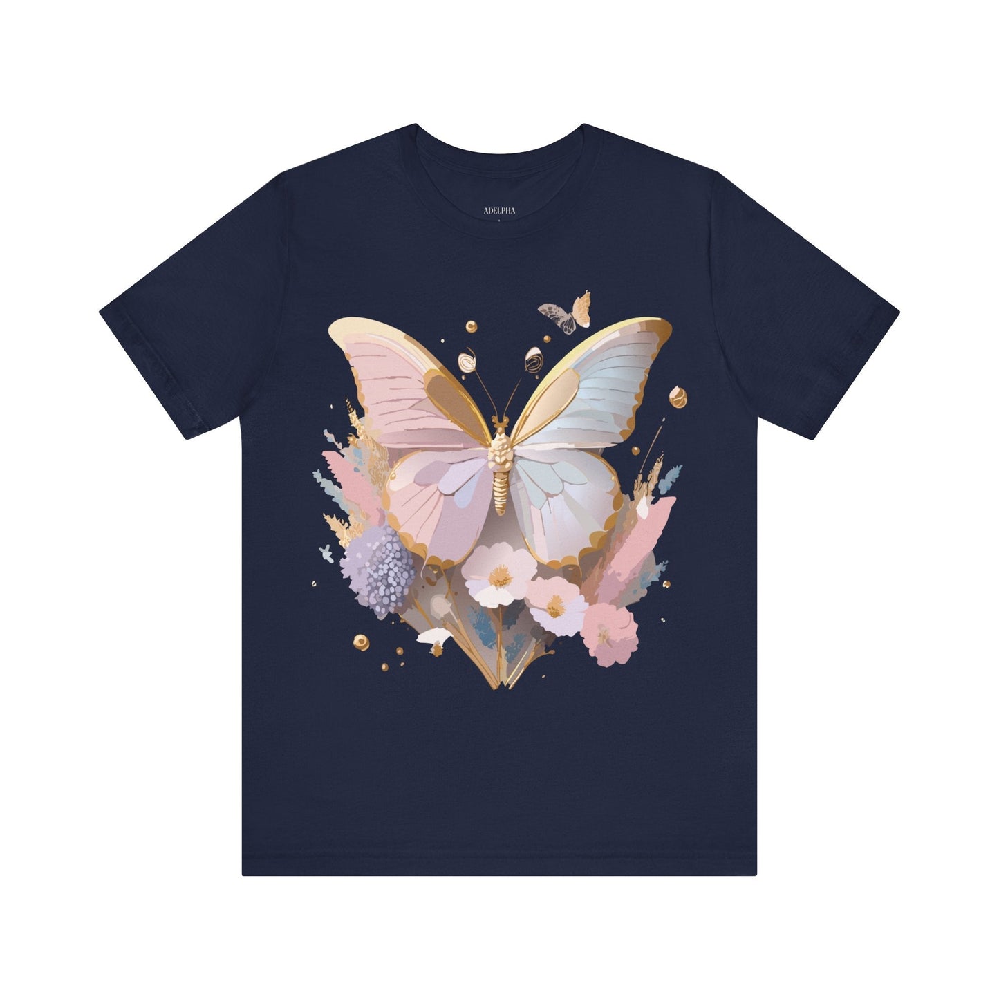 Butterfly Graphic Tee Unisex Vintage Inspired Art Adelpha Apparel Collection