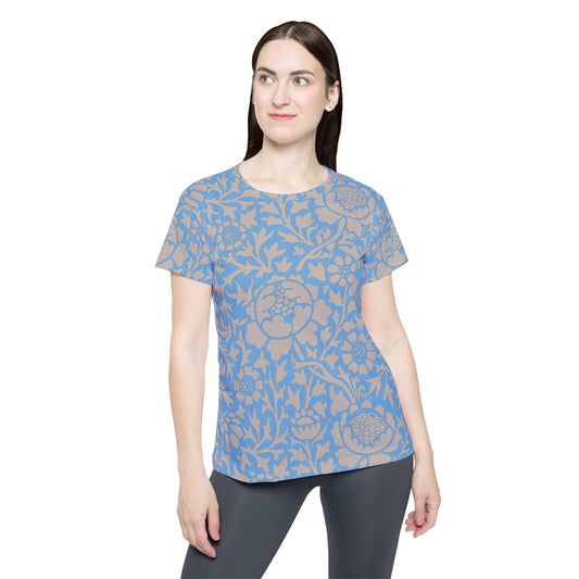 Poly Jersey Tee Shirt with floral prints