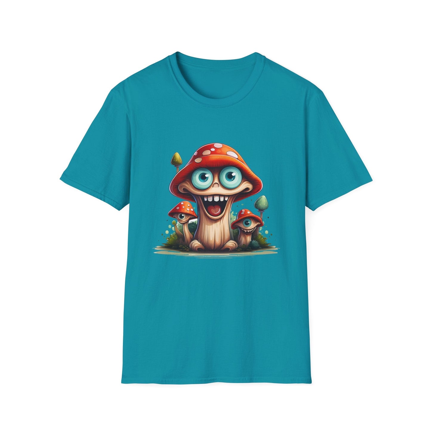 Mashroom Tee Shirt Unisex Funny Mushroom Design Softstyle Tee One Hundred Percent Ring Spun Cotton