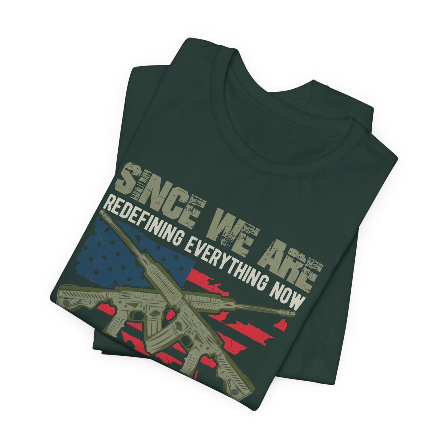 Army Veteran Patriotic Graphic Design Unisex Cotton T-Shirt v14