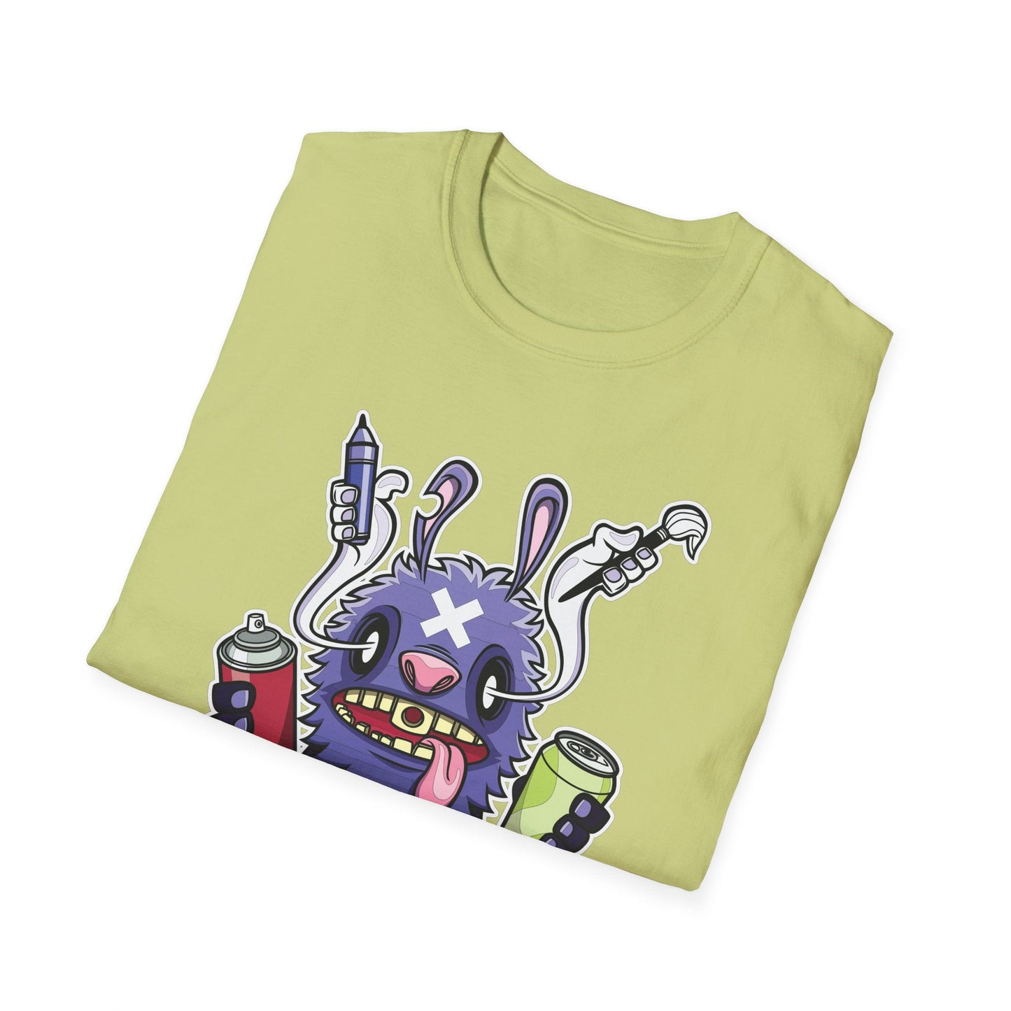 Cartoon T Shirt Animation T Shirt Funny Tee Shirt Unisex Softstyle Gildan 64000 Art Design