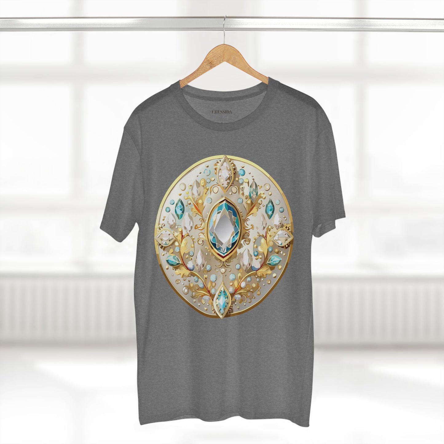 Medallion Graphic T-Shirt Unisex 100 Cotton With Gold Art Design Medal Tee 22