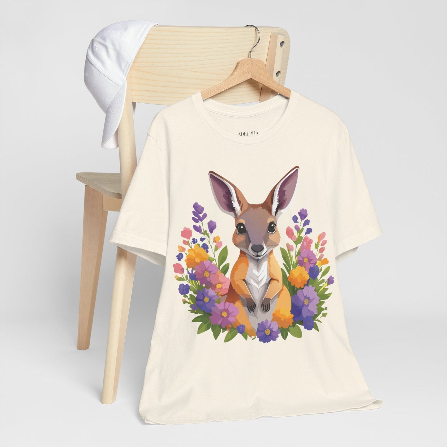 Kangaroo Graphic Unisex 100 Cotton Vintage Animal Artwork Tee 2