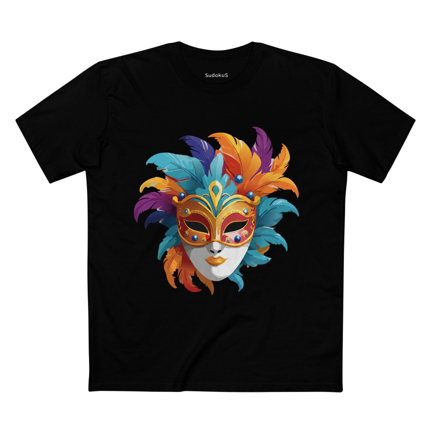 Mask Graphic Unisex 100 Cotton Staple Tee 8