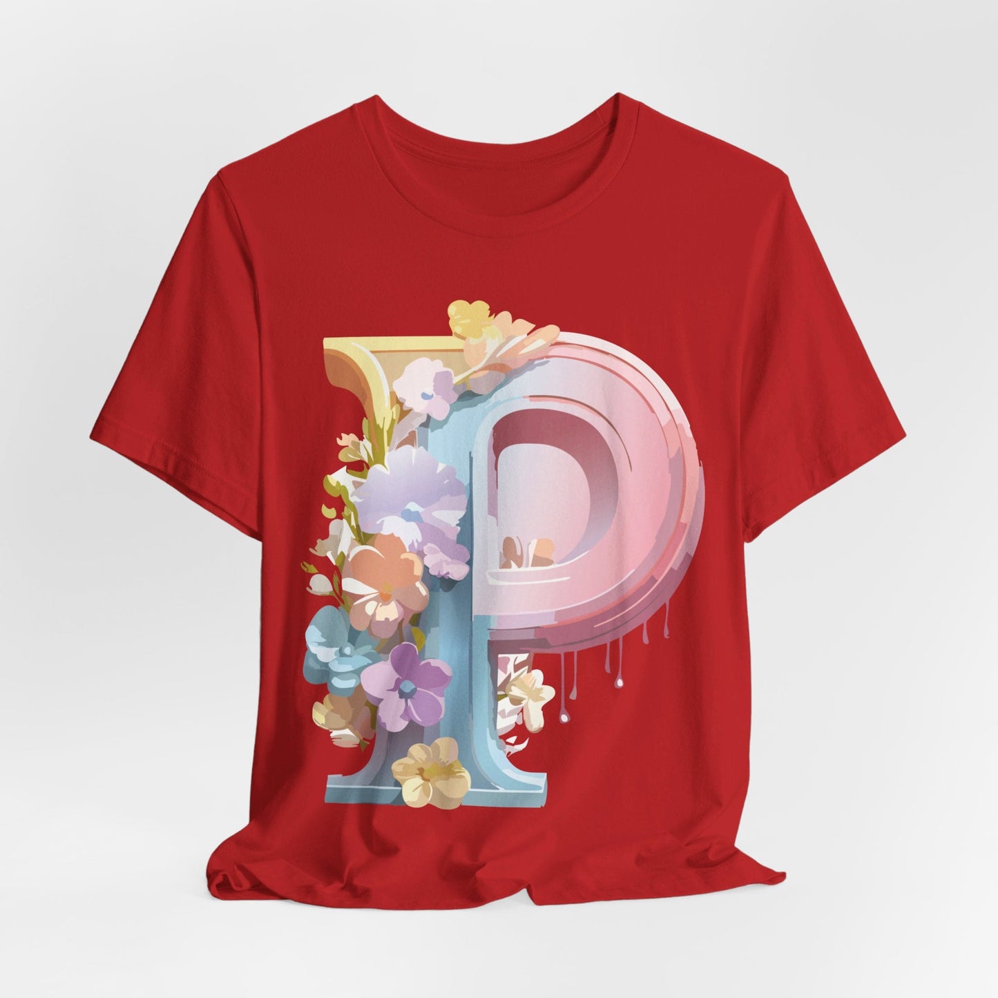 Letter P Shirt Graphic Tee Unisex Jersey Short Sleeve Adelpha Vintage Inspired Artwork