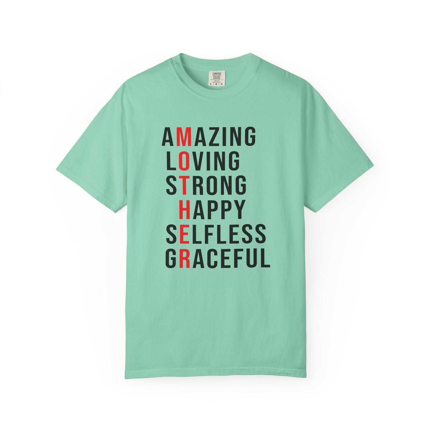 Mom T-shirt Mother's Day Mama Tee Unisex Comfort Colors Garment-Dyed Cotton h14