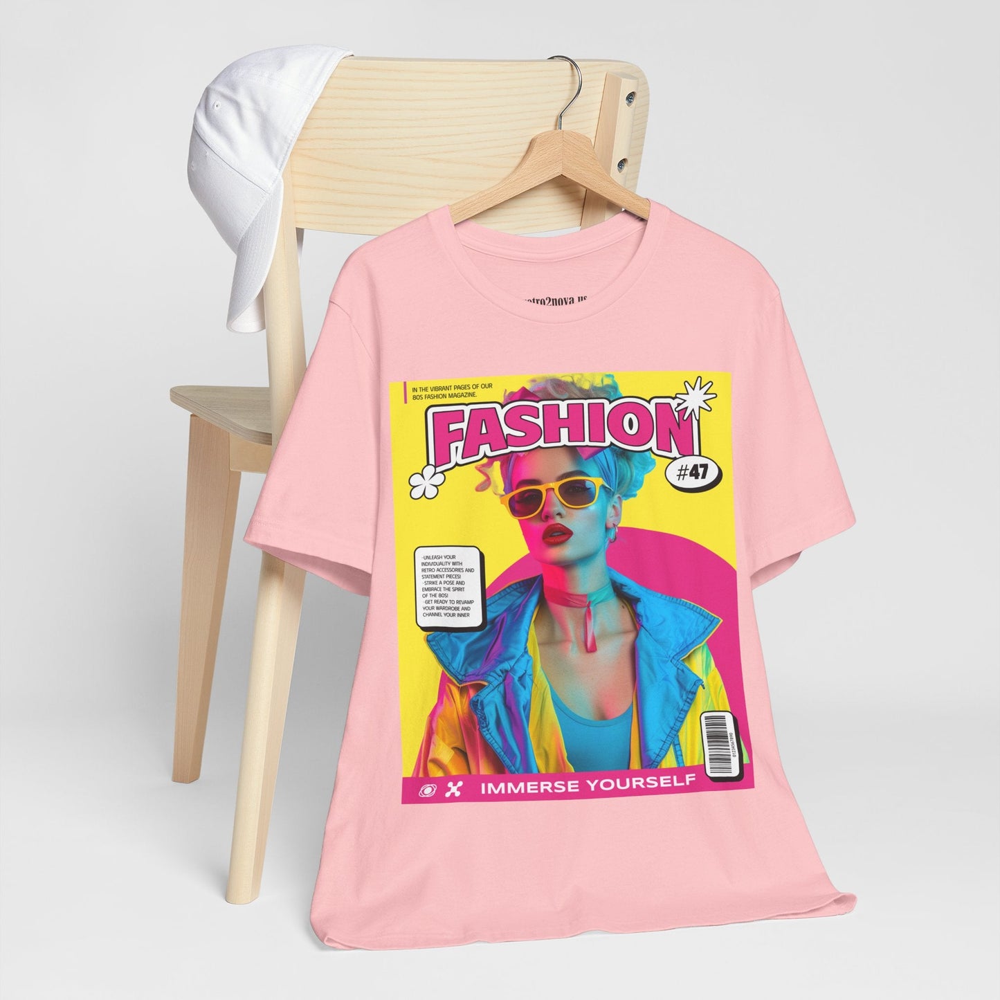 Magazine Cover Shirt Unisex Jersey Short Sleeve Tee Lightweight Breathable Fabric