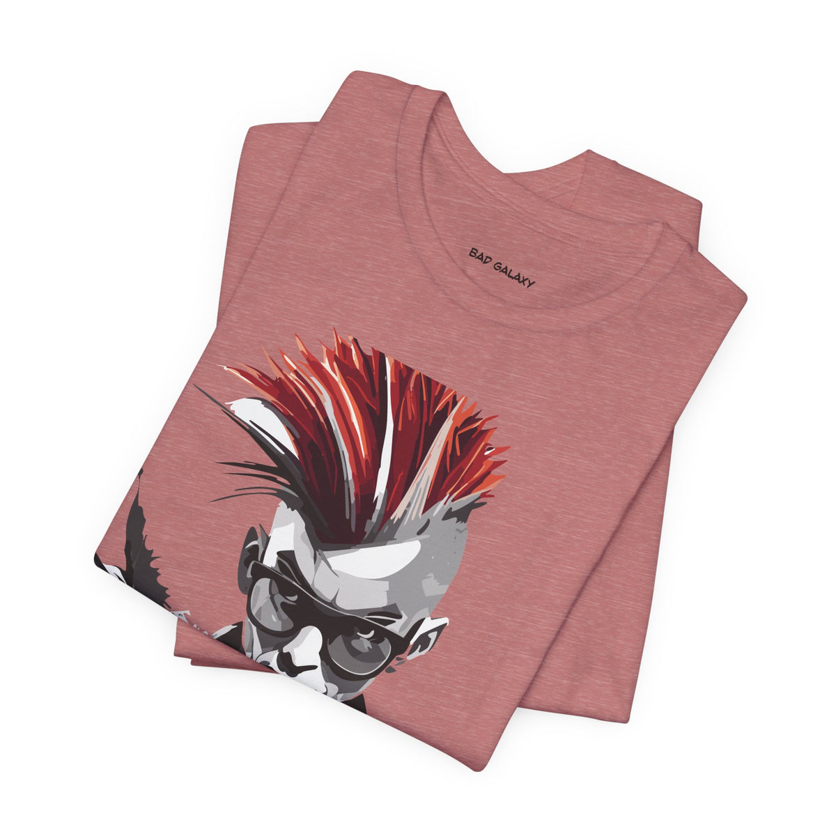 Punk Rock Graphic Unisex Cotton Bella+Canvas Tee with Art Design b35