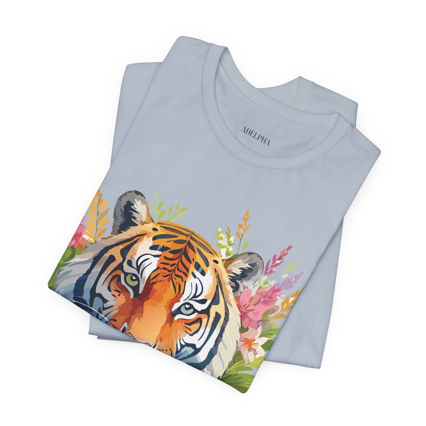 Tiger Graphic Tee Unisex Vintage Style Shirt With Original Adelpha Artwork Premium Quality
