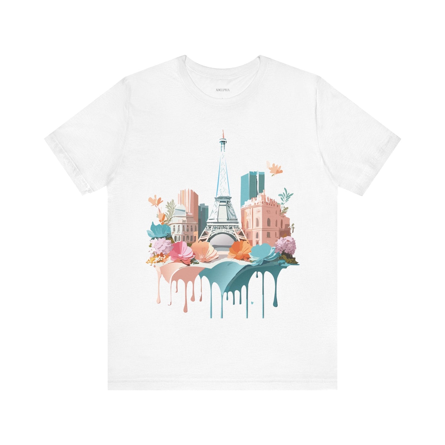 Paris Vintage Inspired Graphic Tee Unisex Short Sleeve Shirt Adelpha Artwork Studio