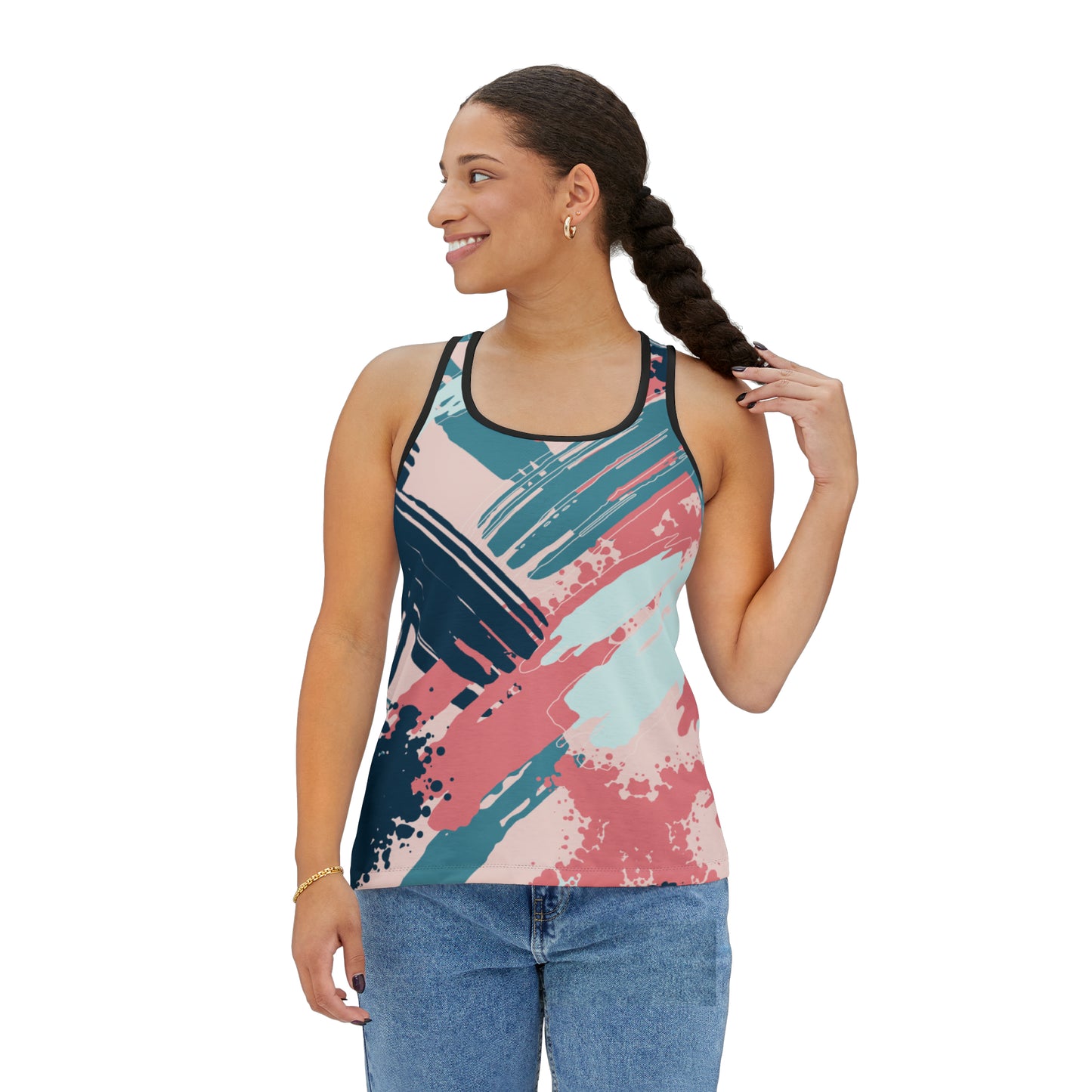 Summer Tank Top with Abstract prints