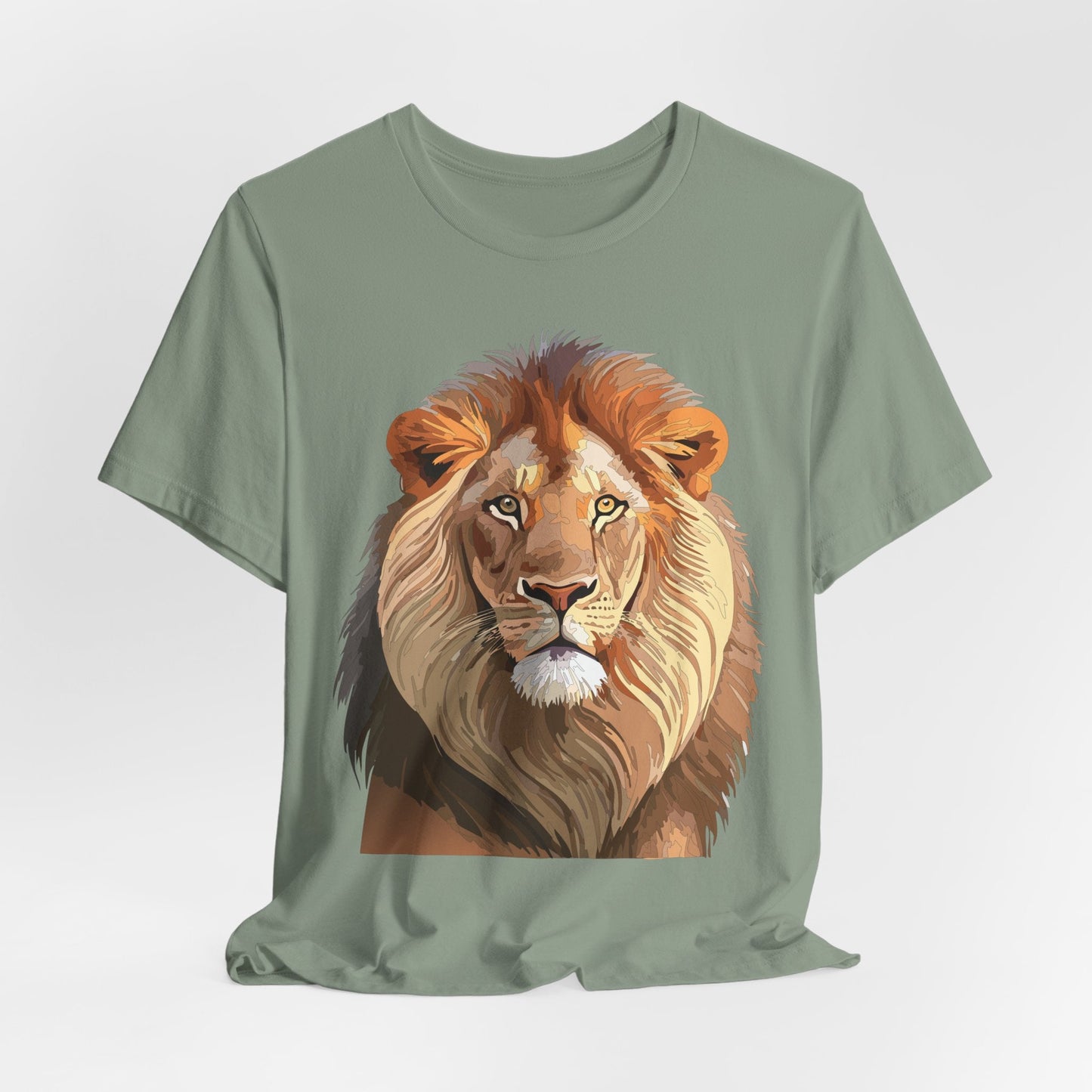 Unisex Animal Graphic Tee Shirt With Wild Animals Art Design For Everyday Wear Casual
