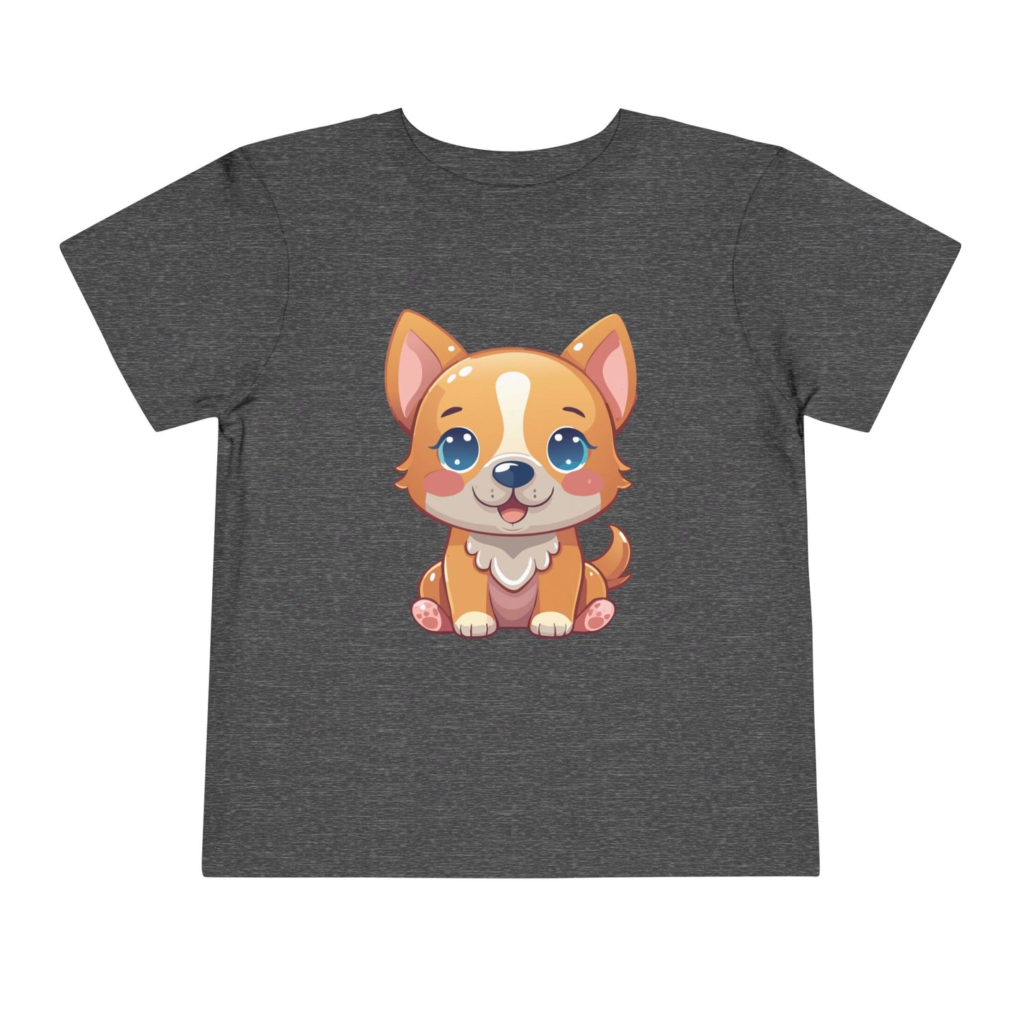 Bonita camiseta de manga corta para niños pequeños con diseño de cachorro: regalo adorable para amantes de las mascotas (2 a 5 años)