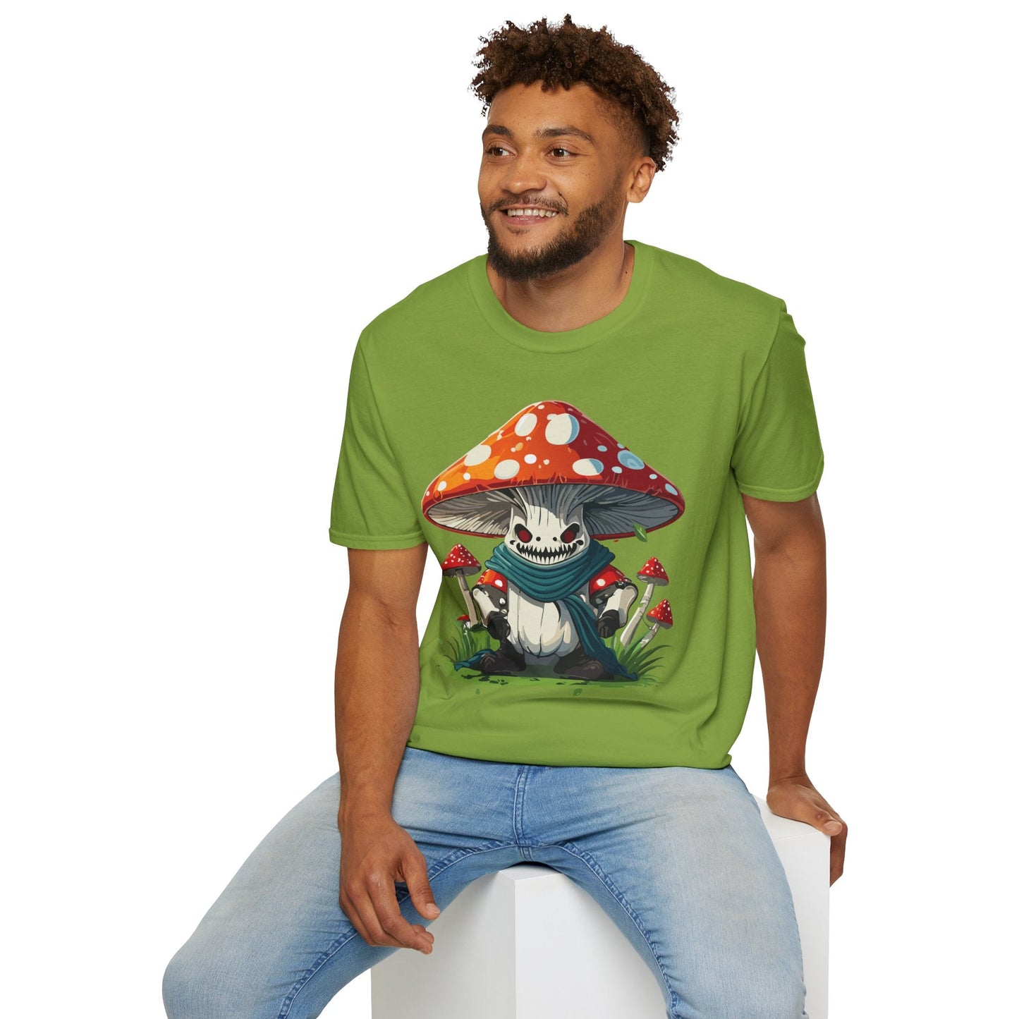 Unisex Mashroom T Shirt Funny Fungus Inspired Design Gildan Softstyle 64000 Tee Shirt